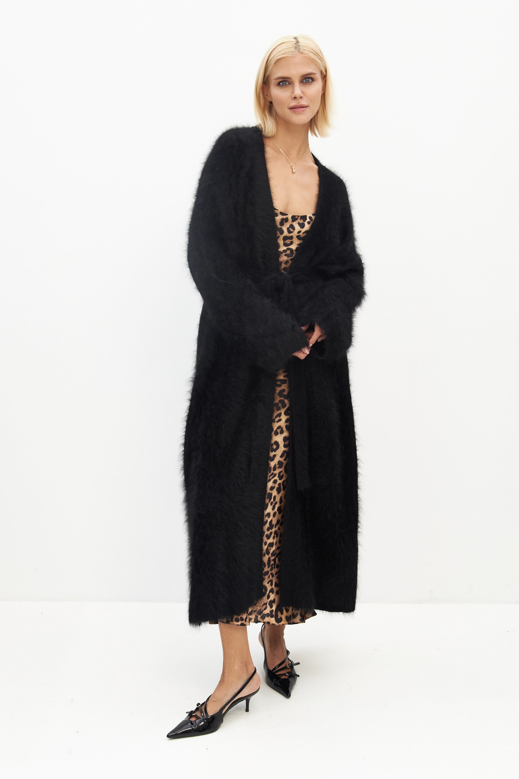 Кардиган макси ангора