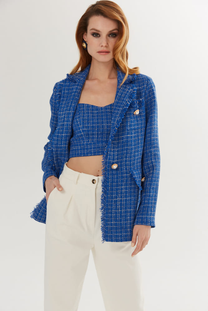 Кроп-топ букле