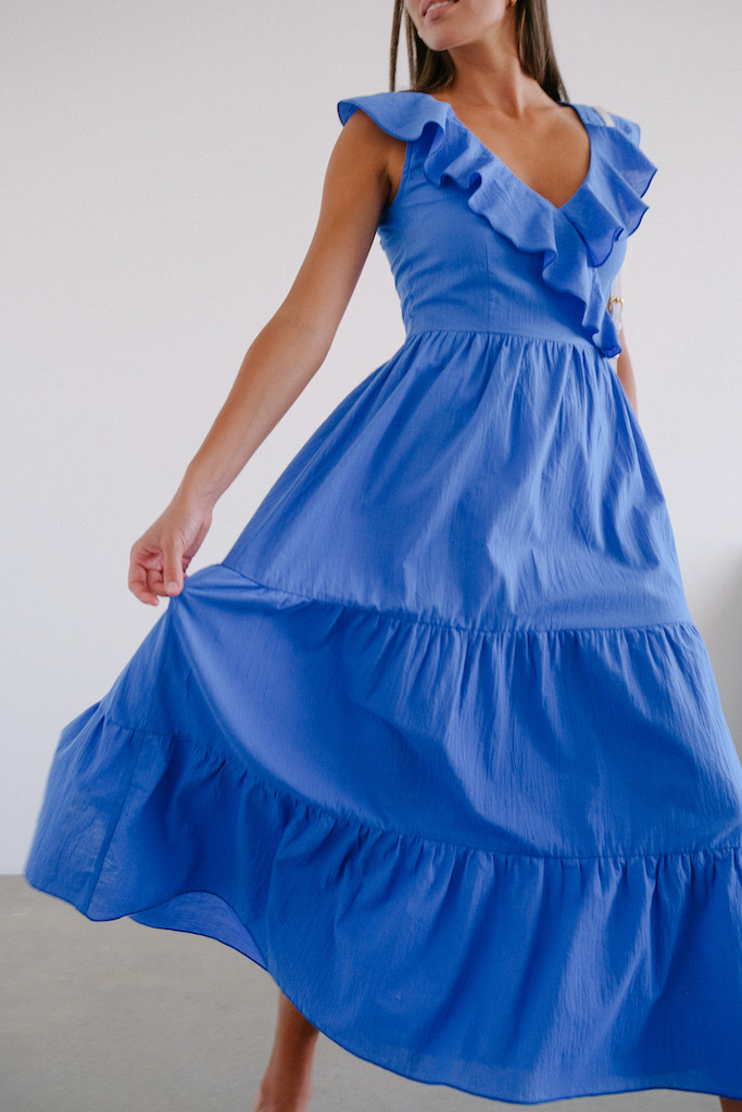 Сарафан с рюшами