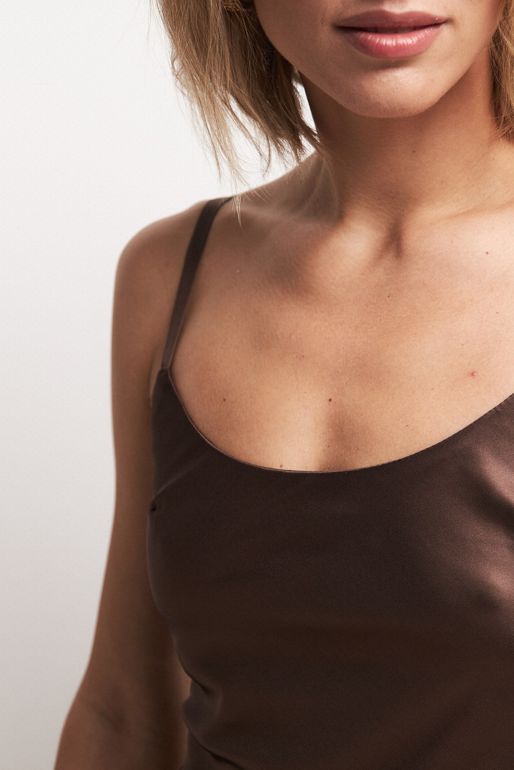 Платье-комбинация макси 