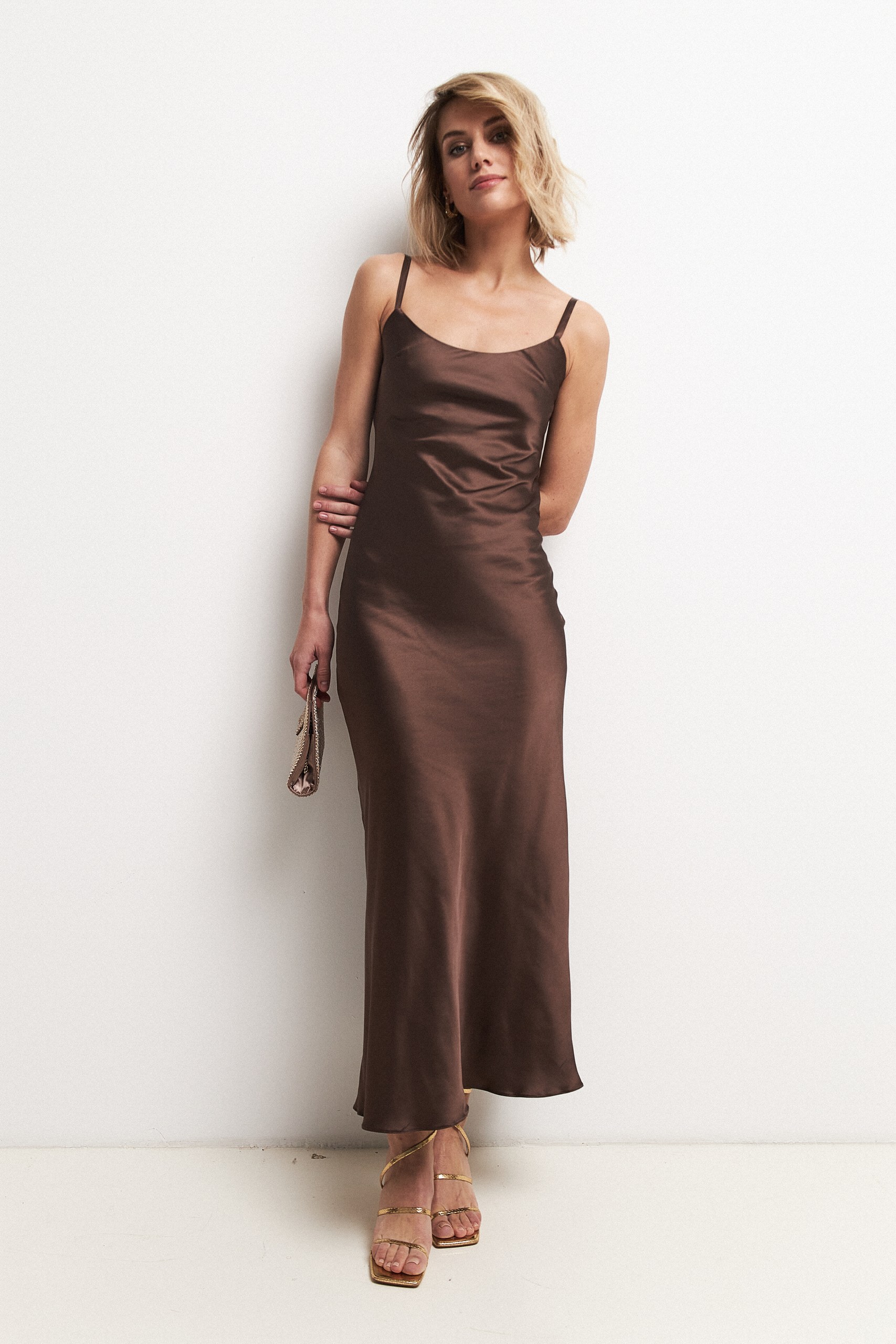 Платье-комбинация макси 