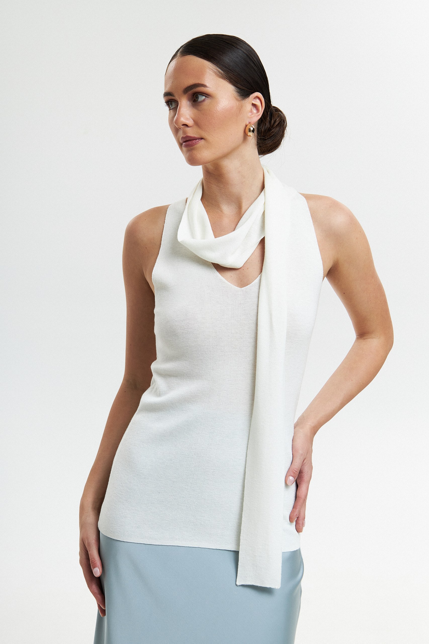 Топ с шарфом