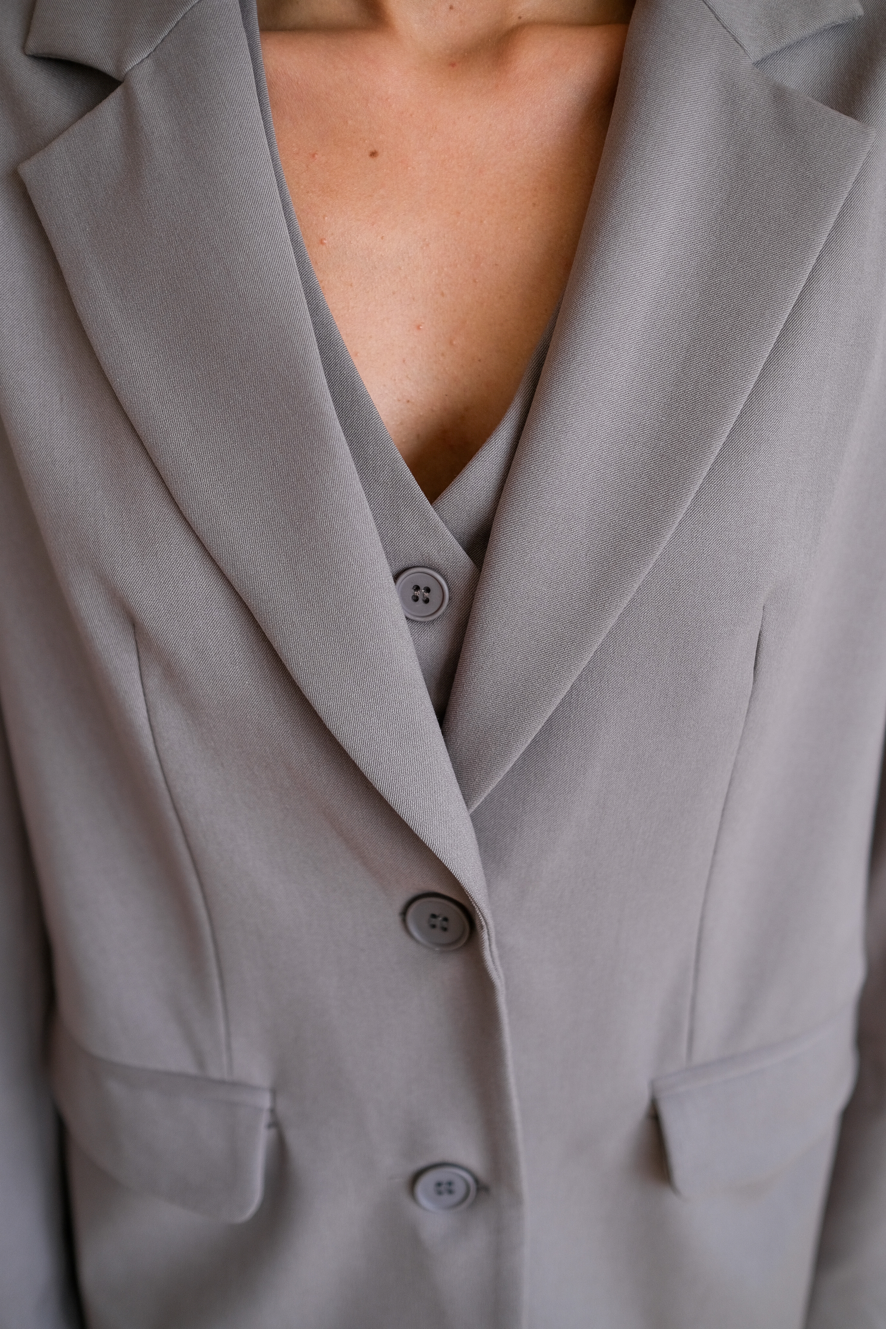 Жакет оверсайз с пуговицами