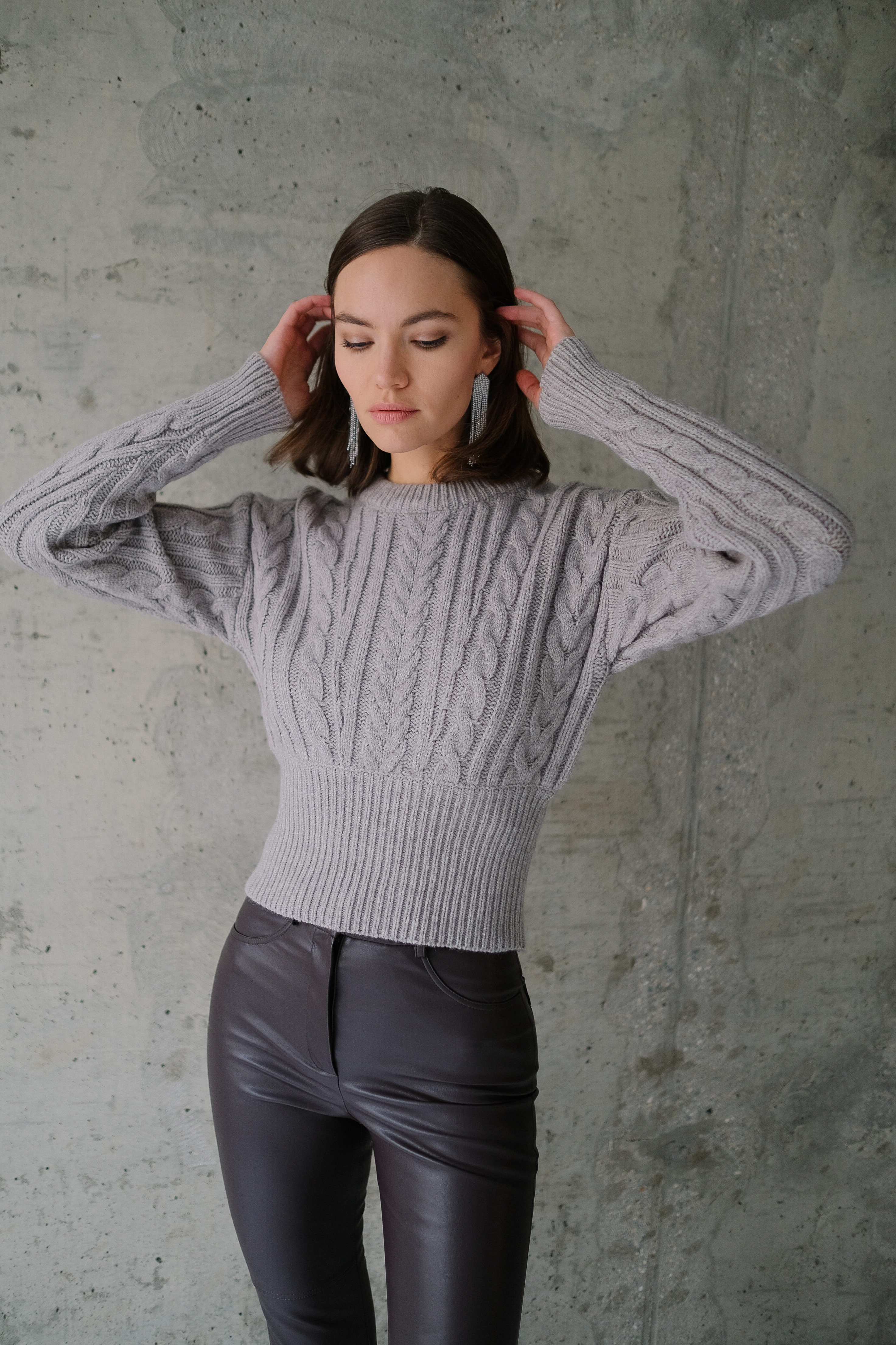 Джемпер косы