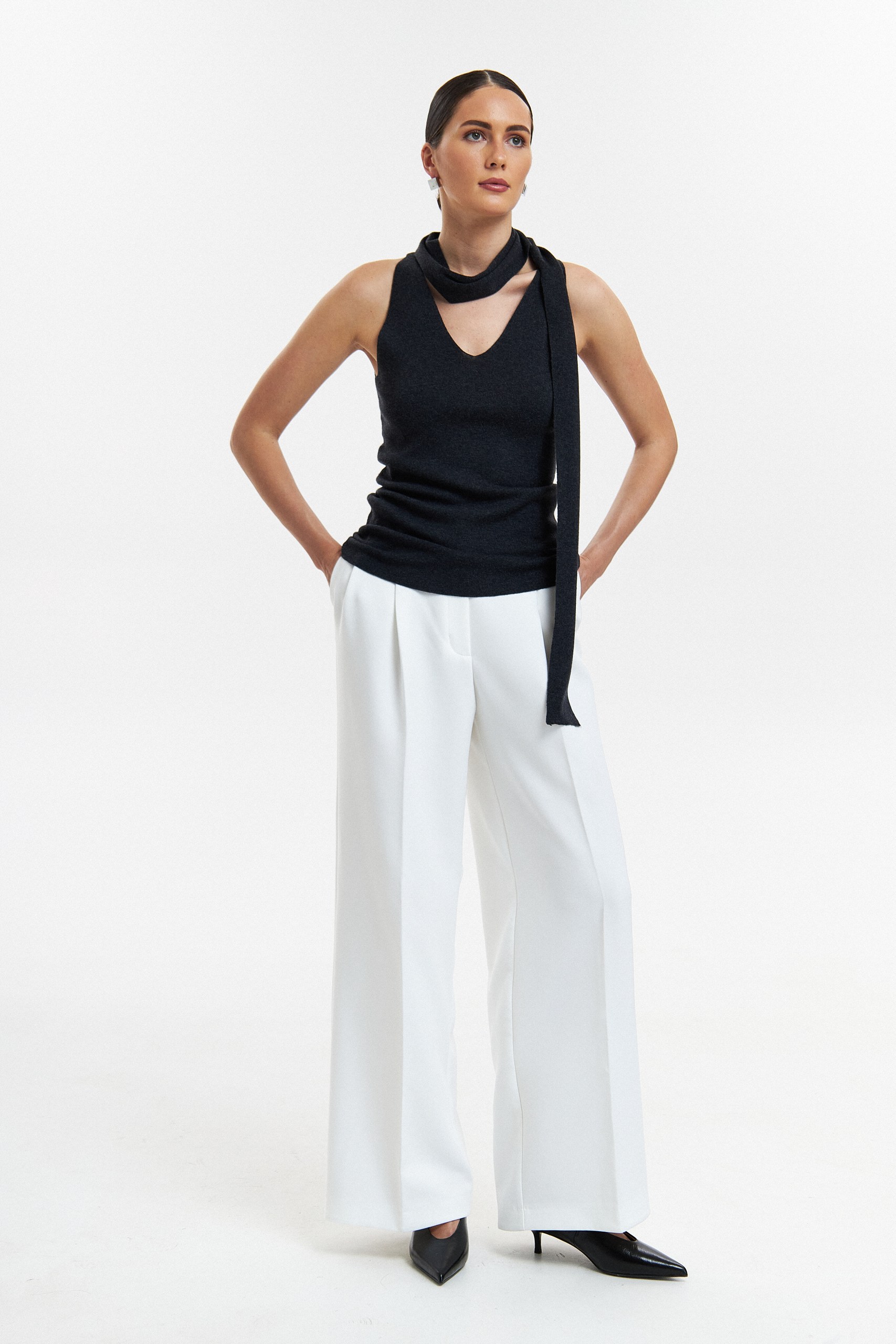 Топ с шарфом