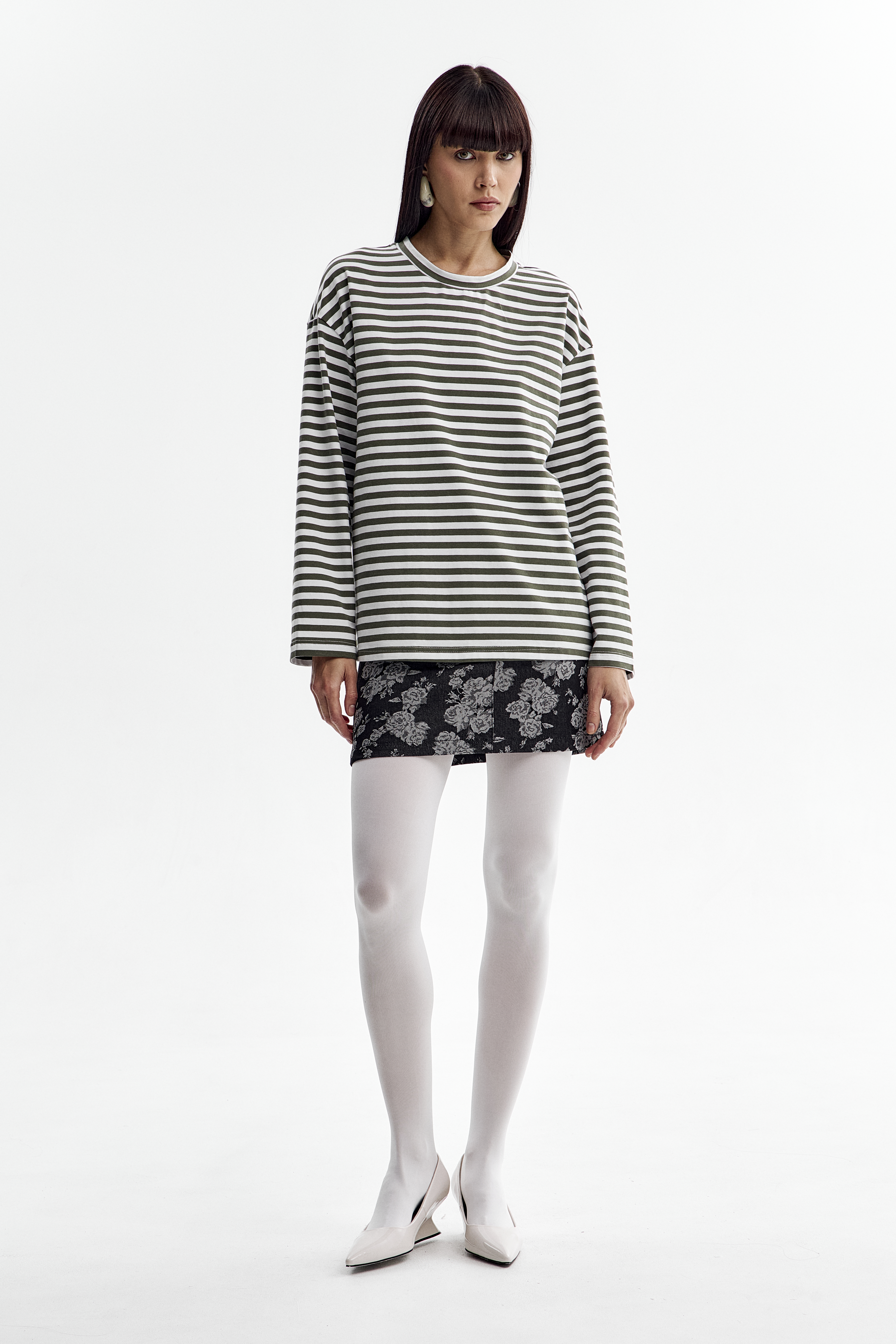 Лонгслив в полоску