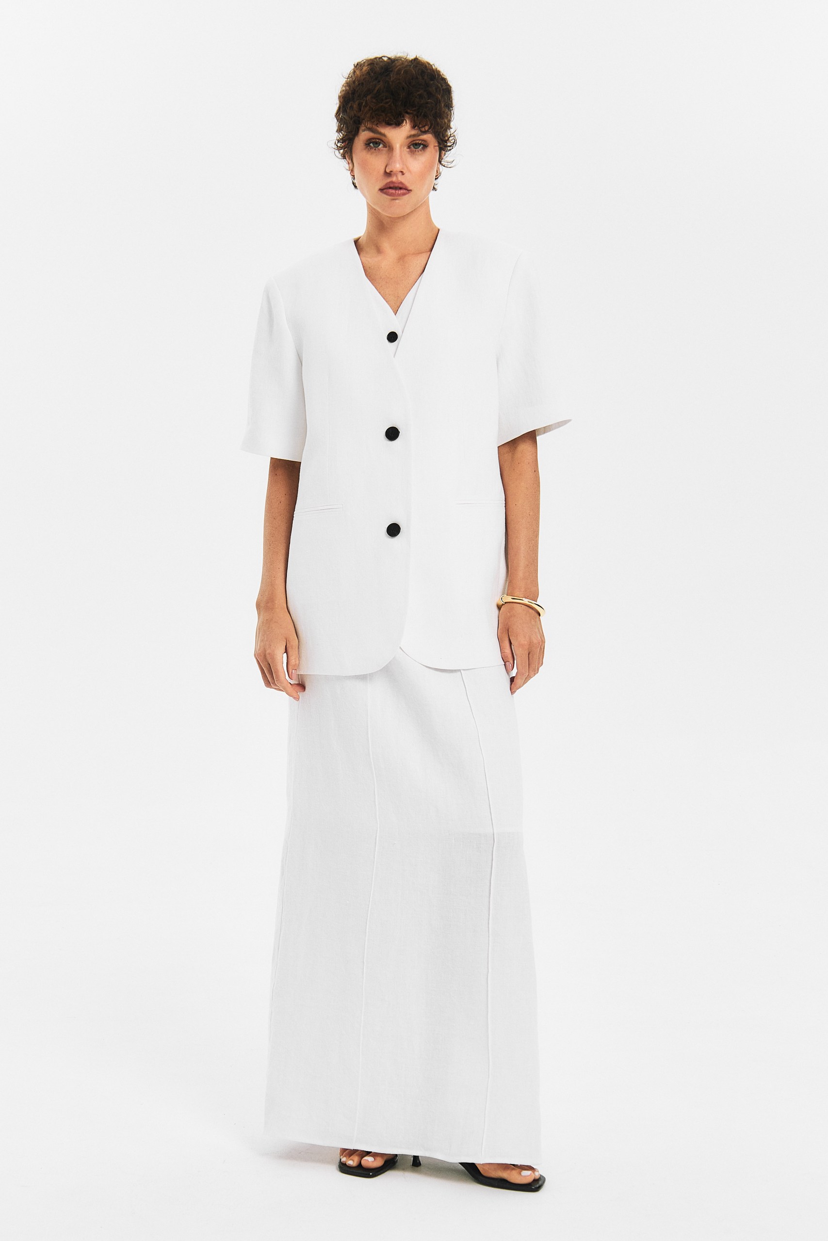 Юбка льняная