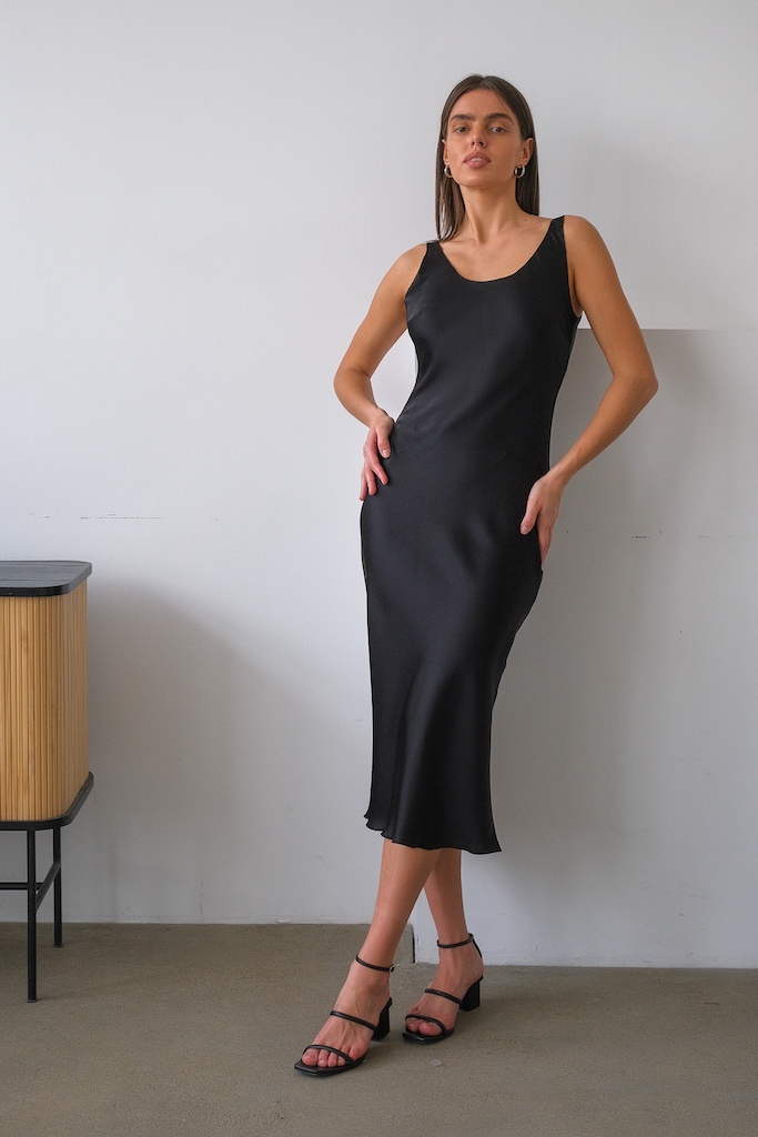 Платье комбинация миди