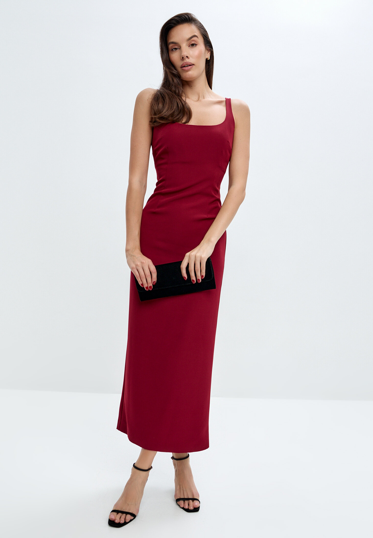 Платье футляр макси