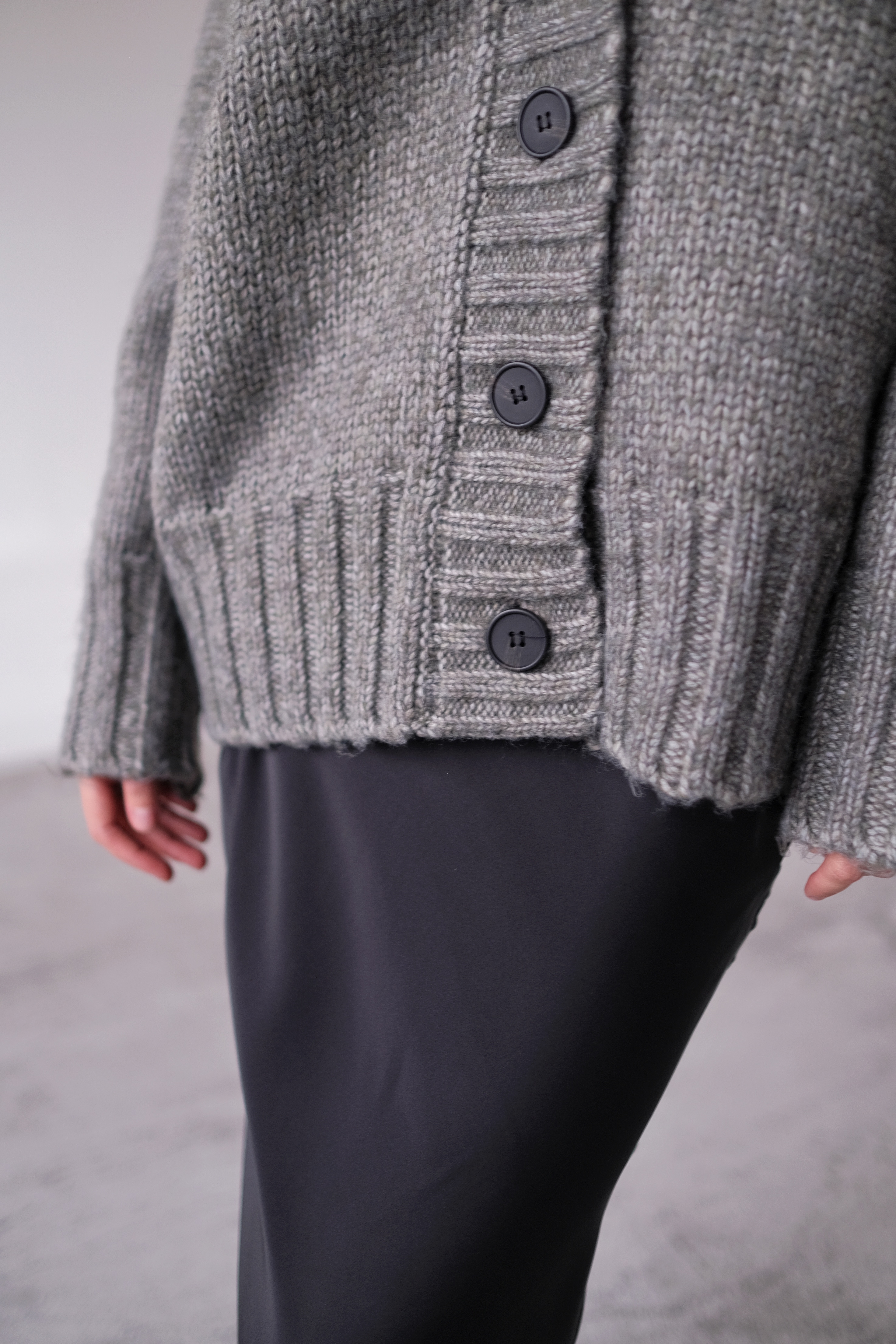 Кардиган серый