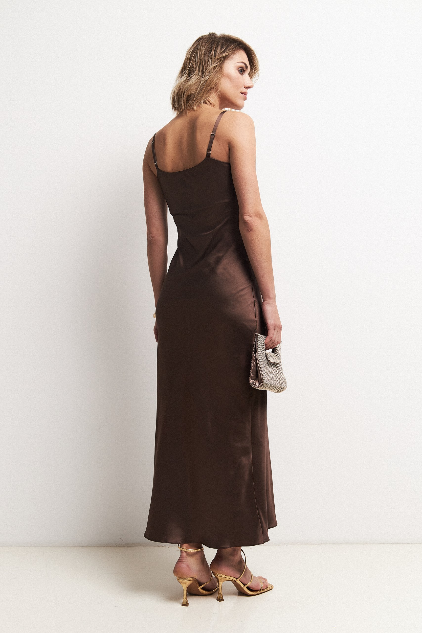 Платье-комбинация макси 