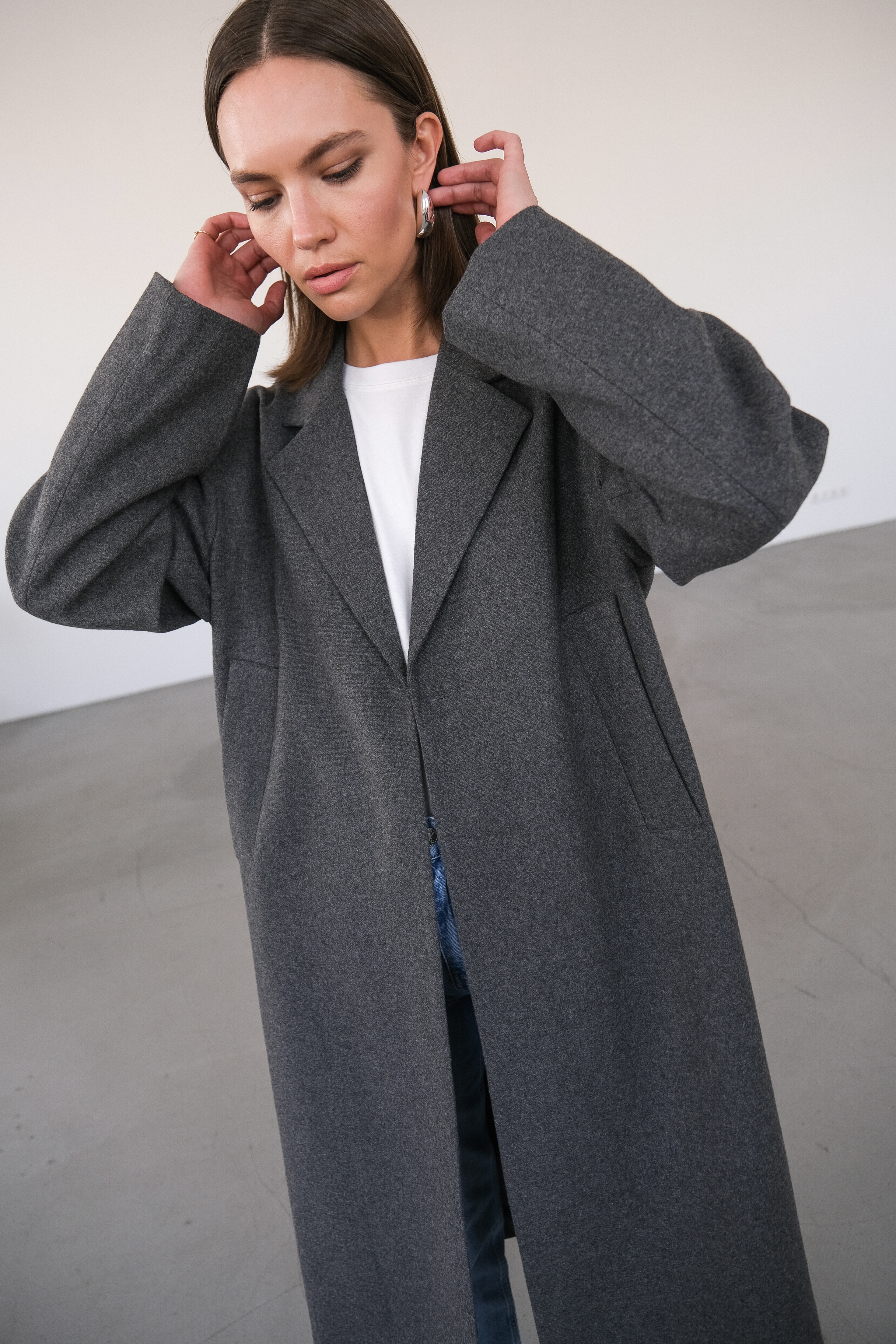 Пальто прямого кроя