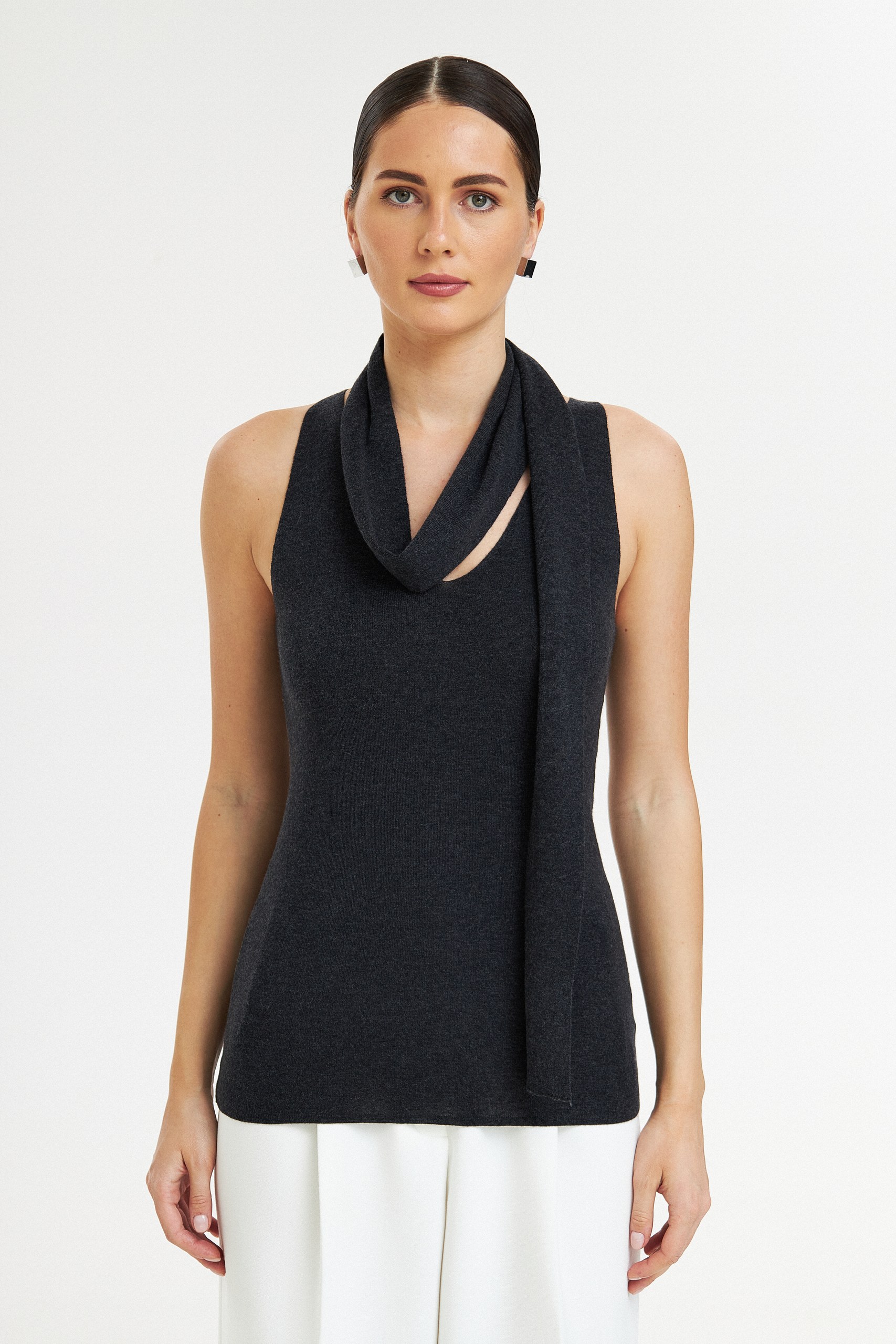 Топ с шарфом