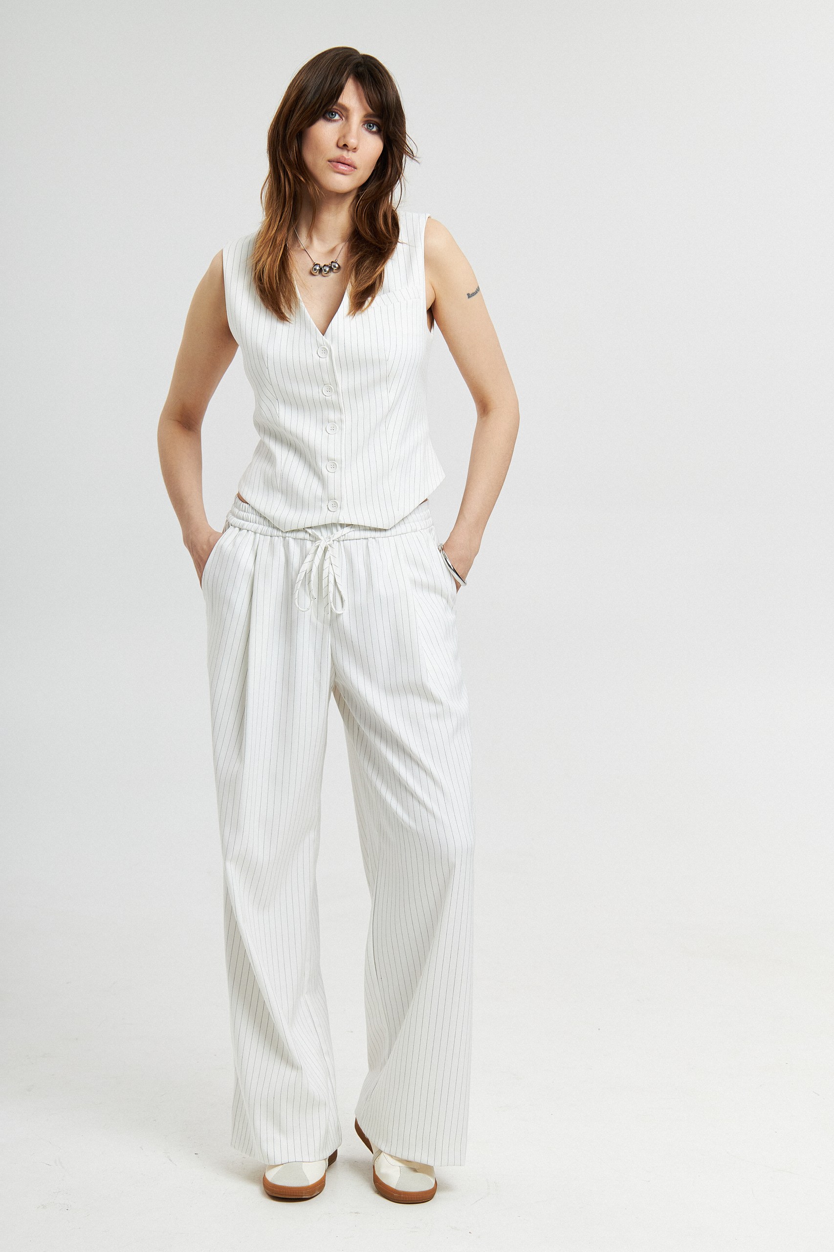 Жилетка в полоску