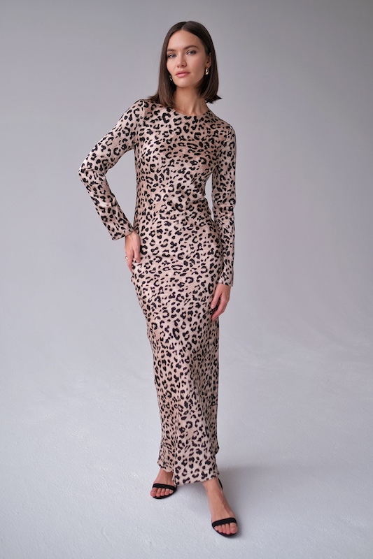  Платье лео макси