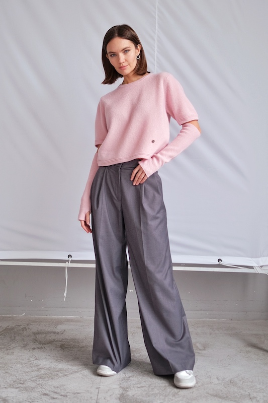 Брюки широкие