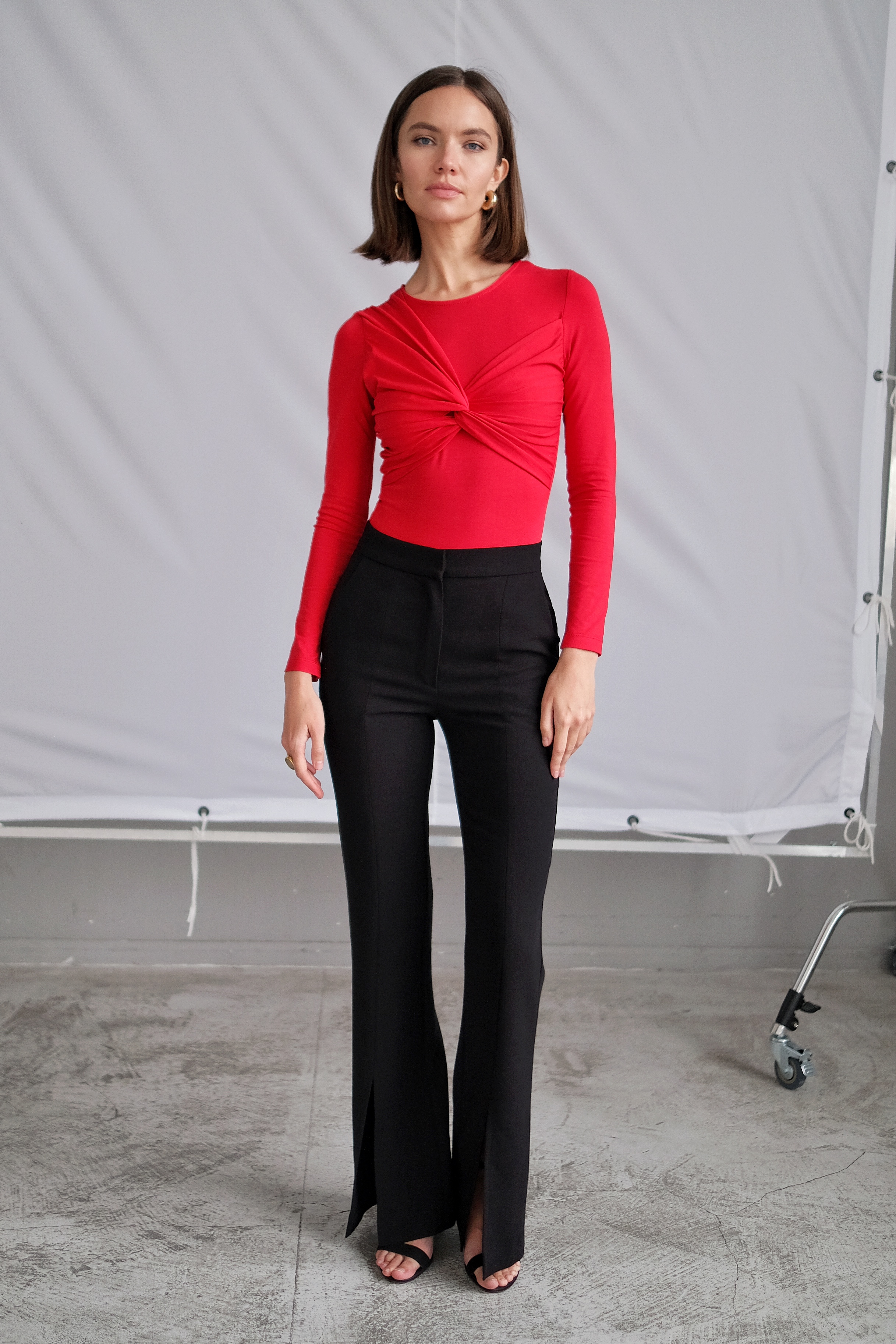 Боди с драпировкой