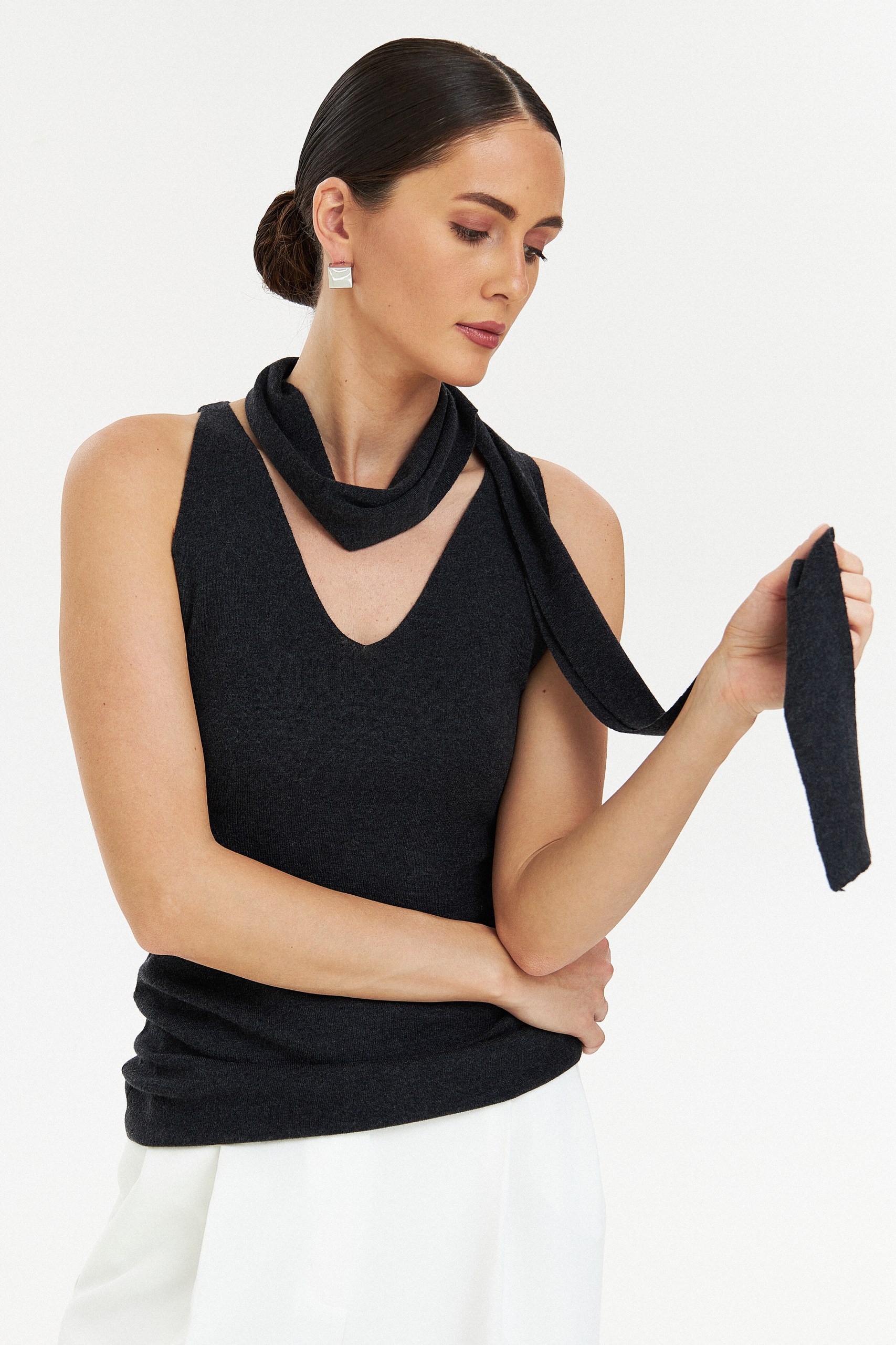 Топ с шарфом