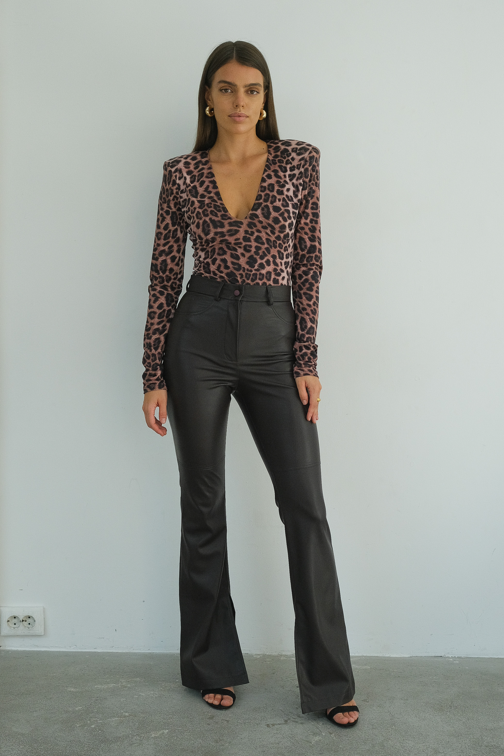 Боди леопардовое 