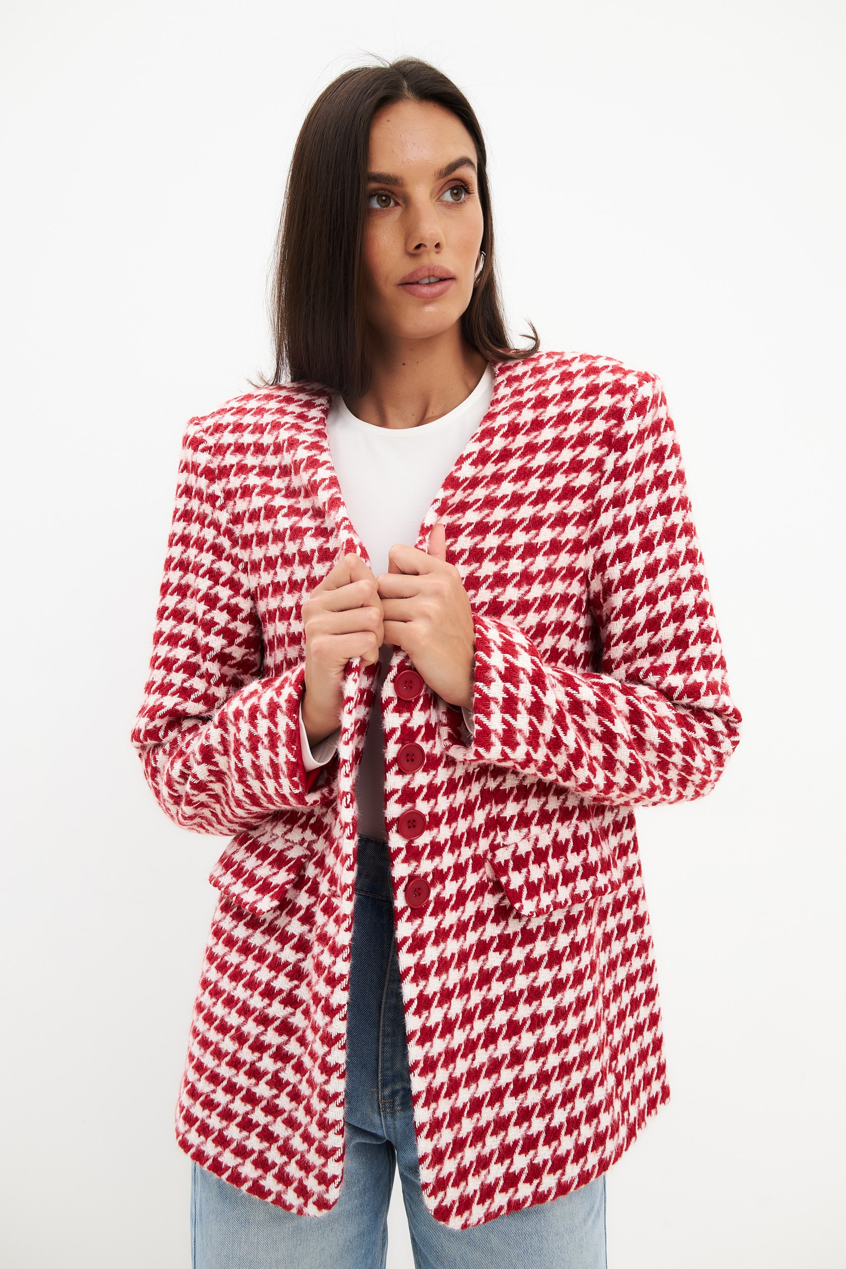 Жакет гусиная лапка