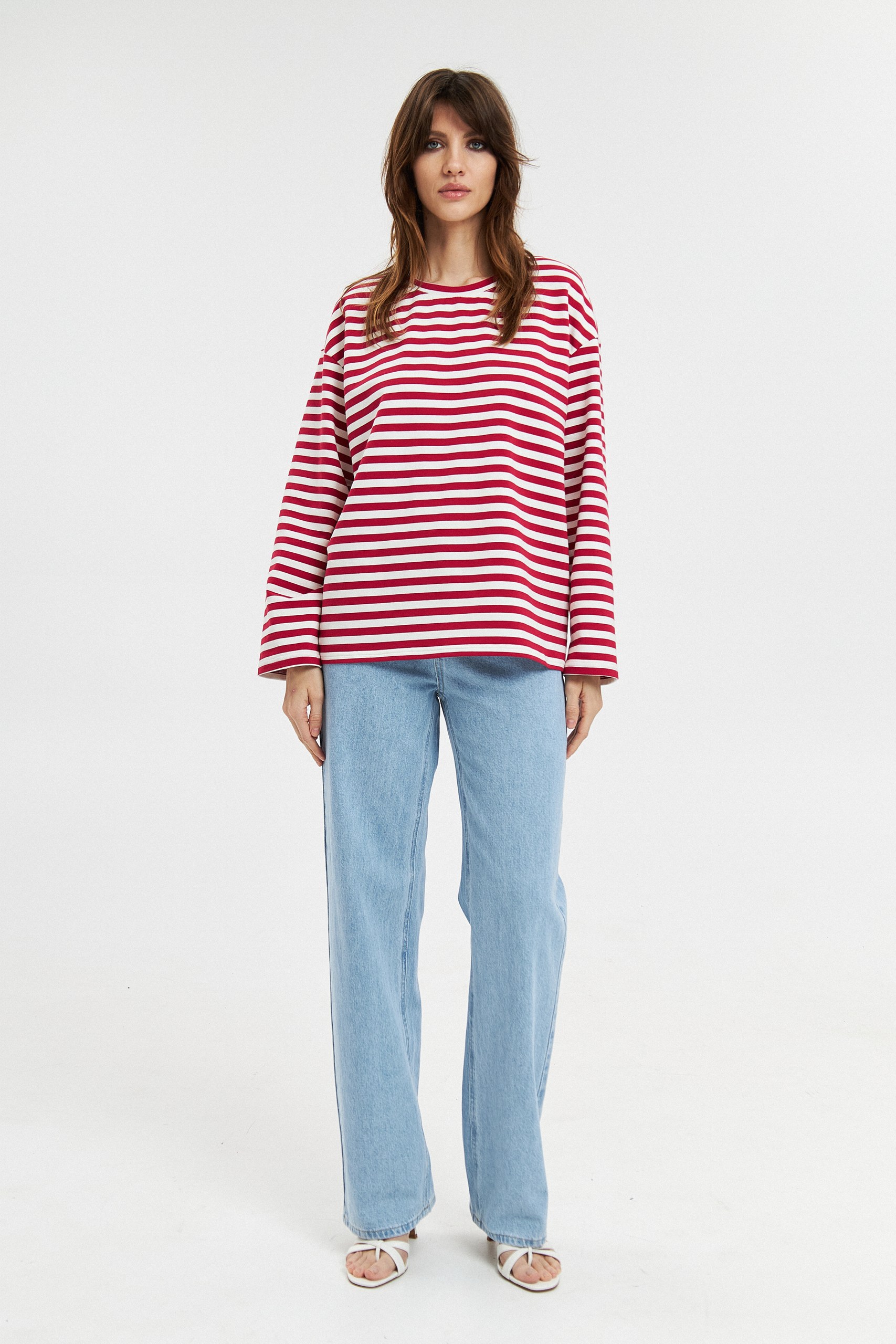 Лонгслив в полоску