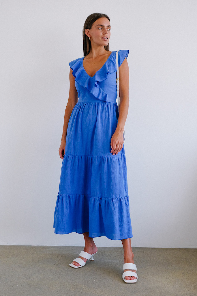 Сарафан с рюшами