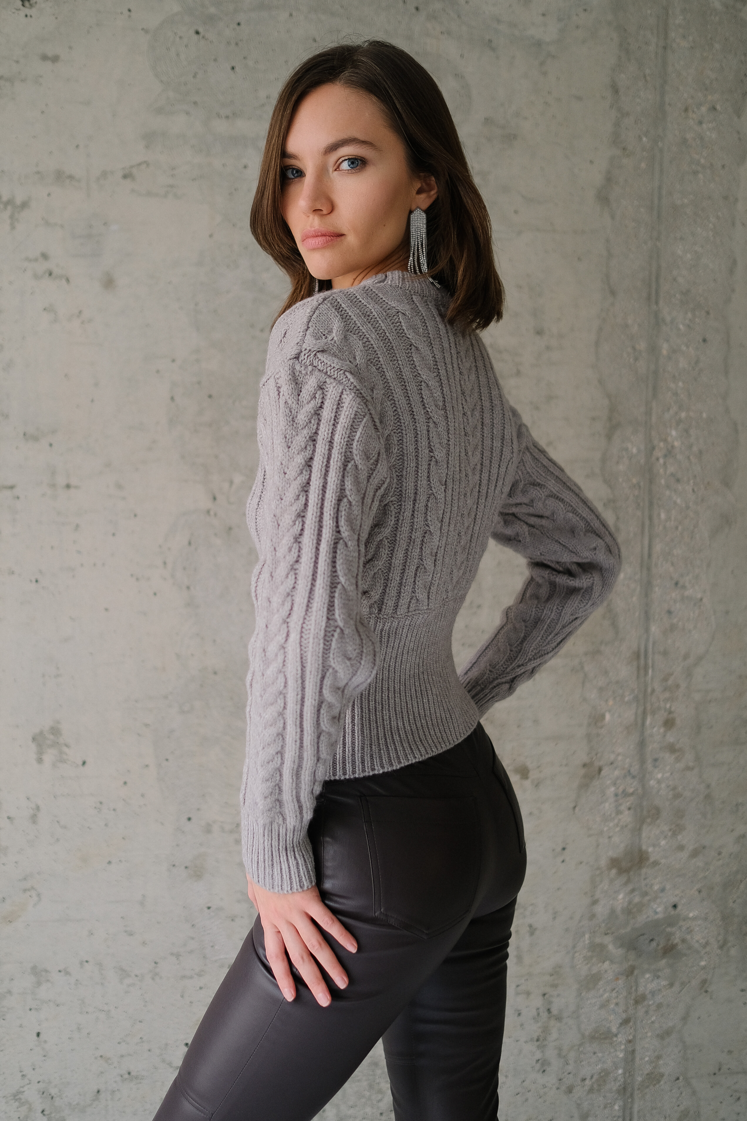 Джемпер косы