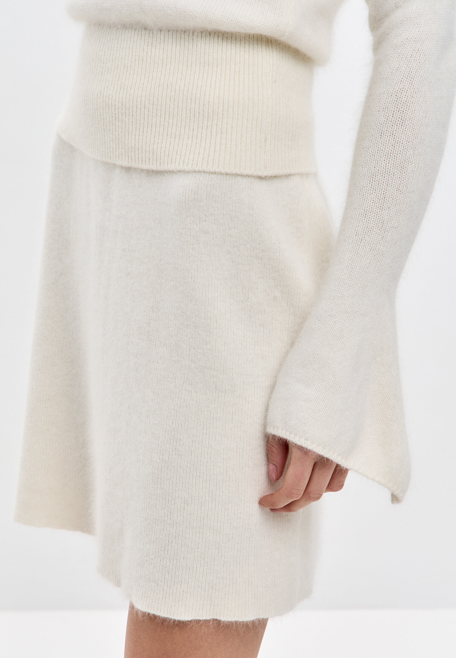 Юбка мини трикотажная