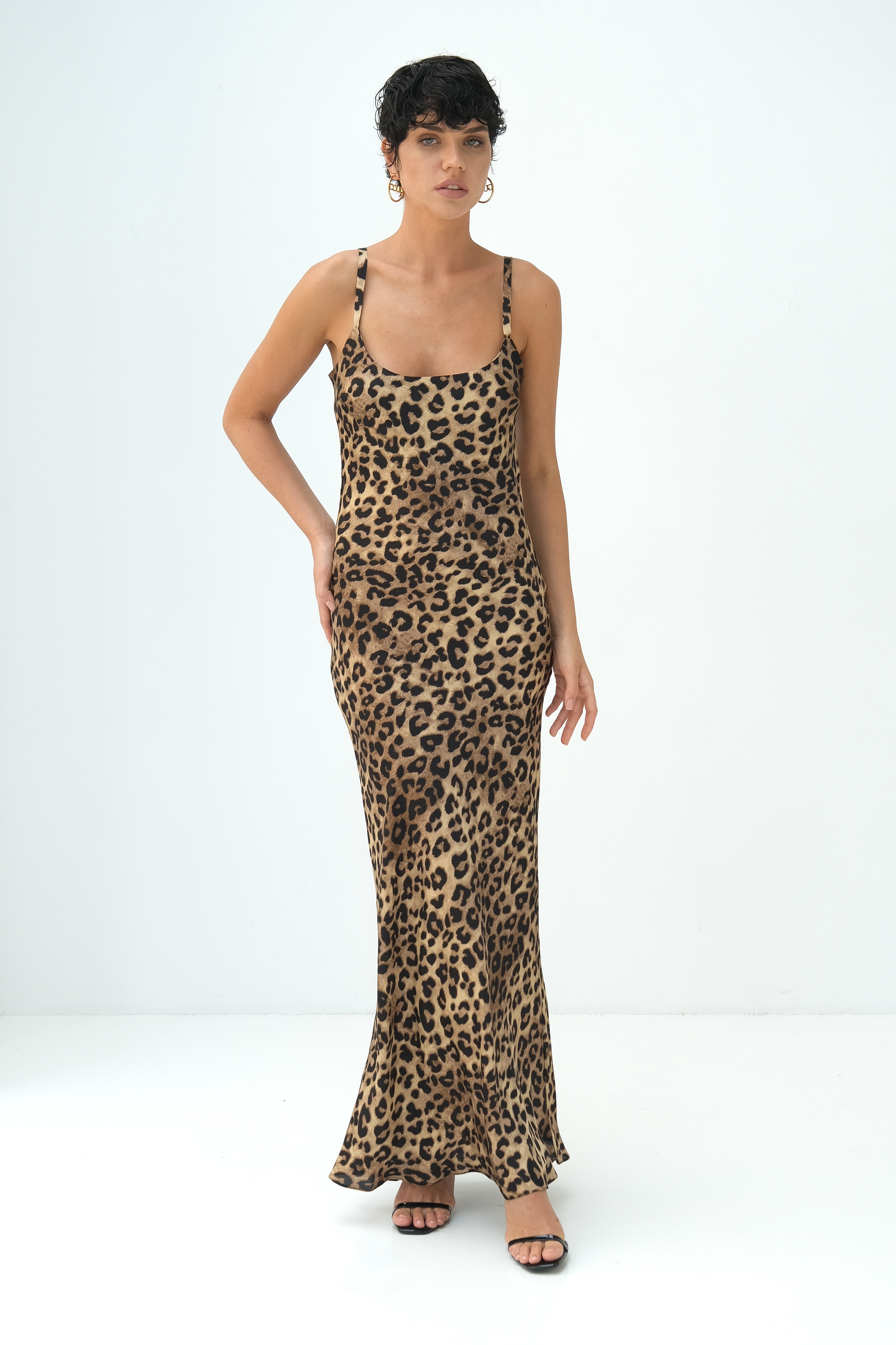 Платье комбинация лео макси