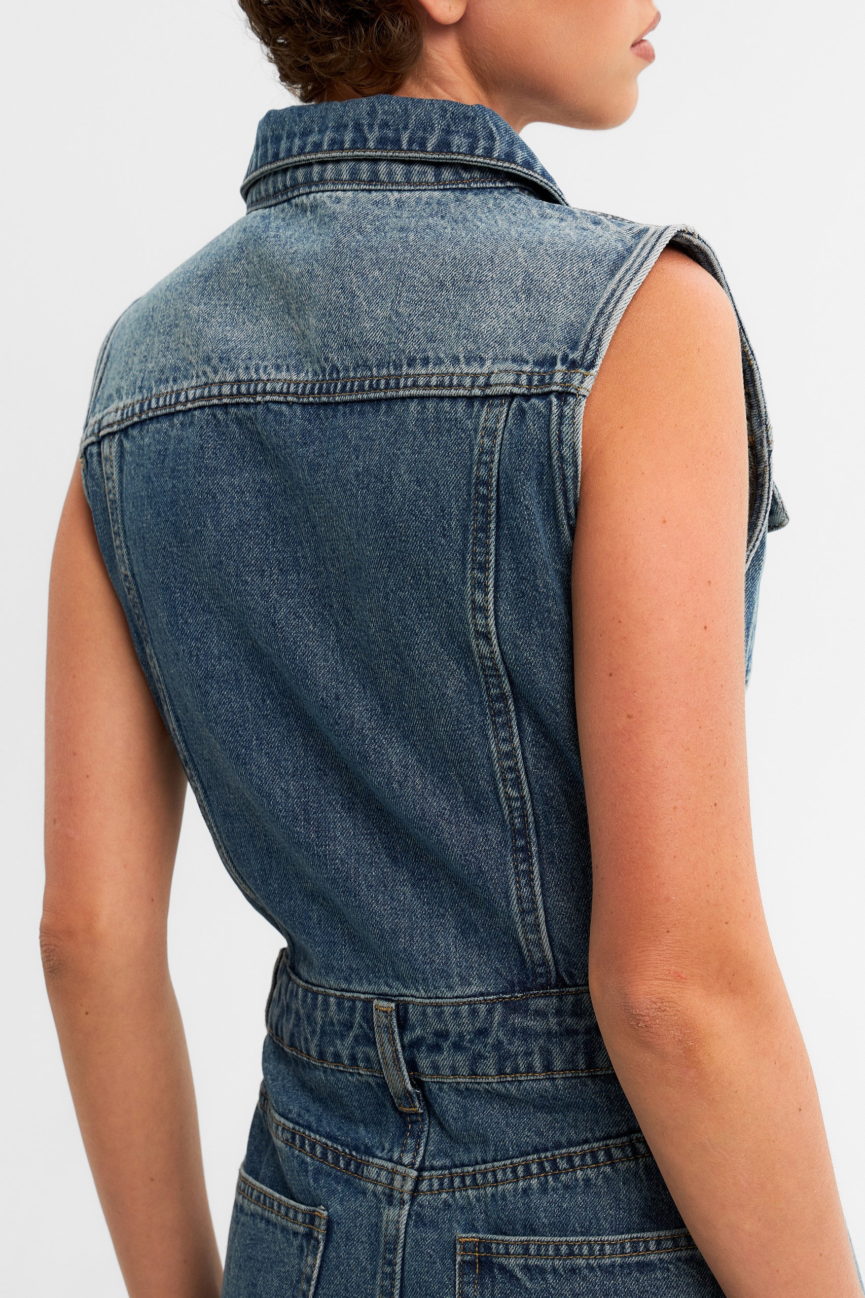 Платье мини деним