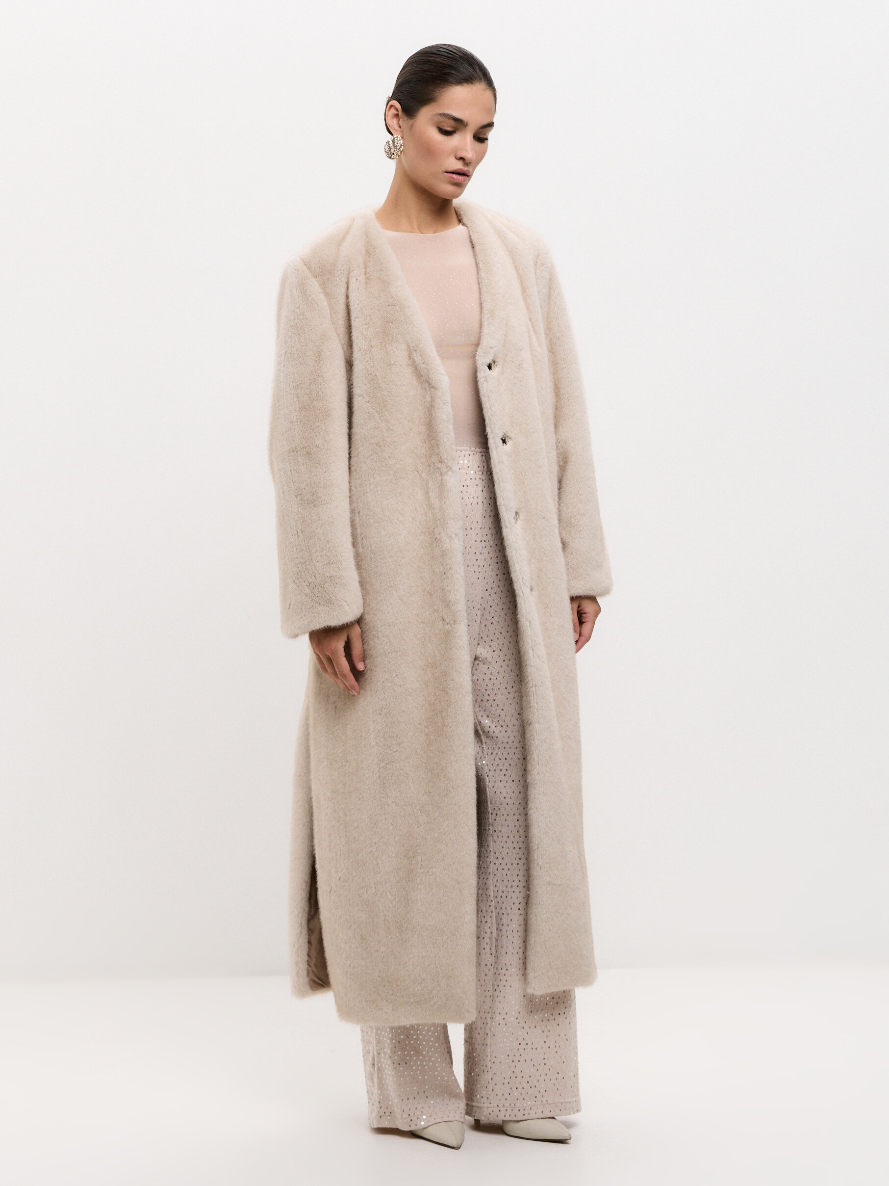 Шуба длинная