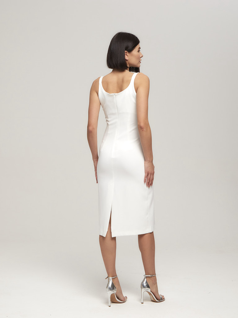 Платье молочное