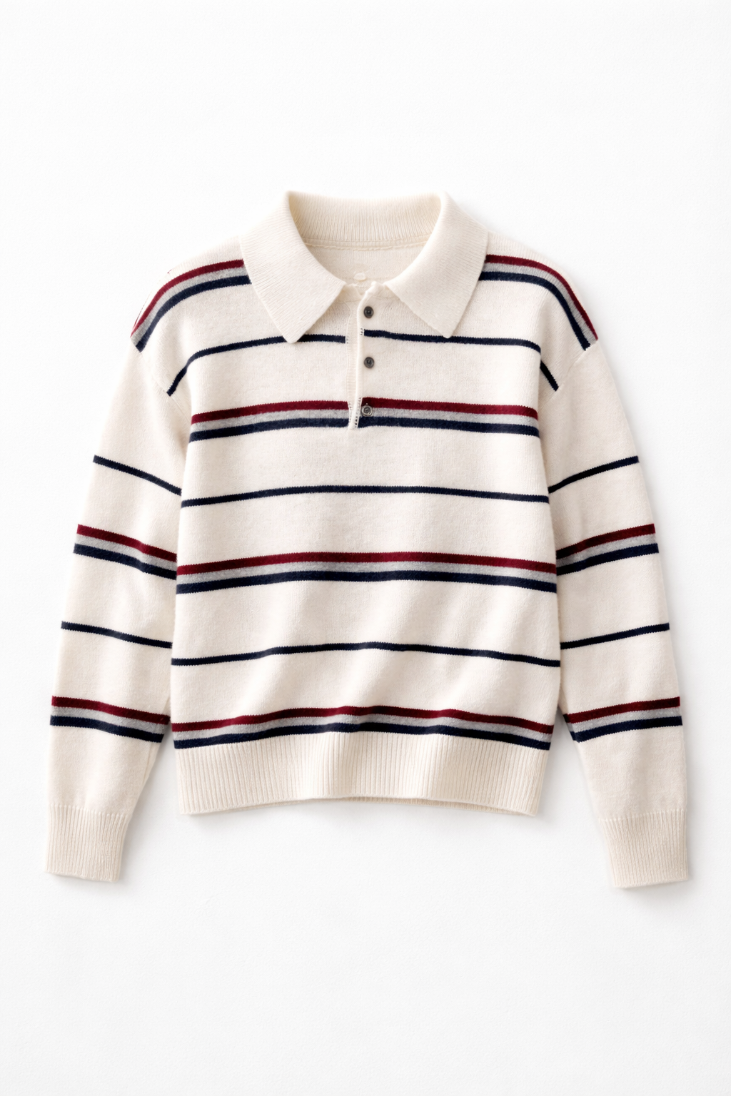 Поло трикотажное в полоску