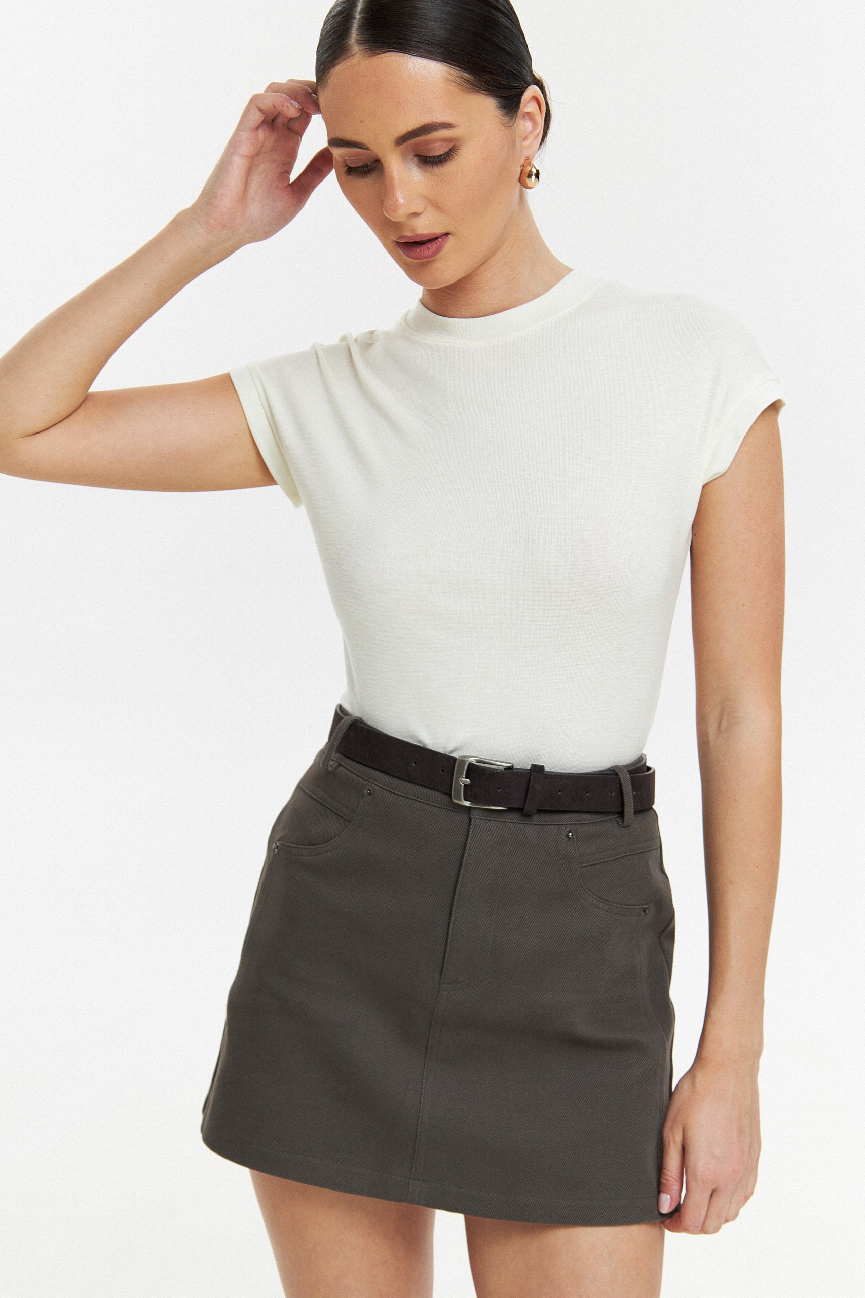 Юбка из денима мини