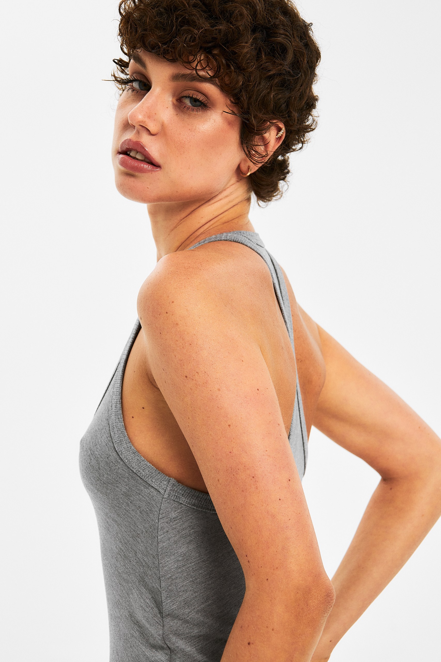 Платье макси трикотажное