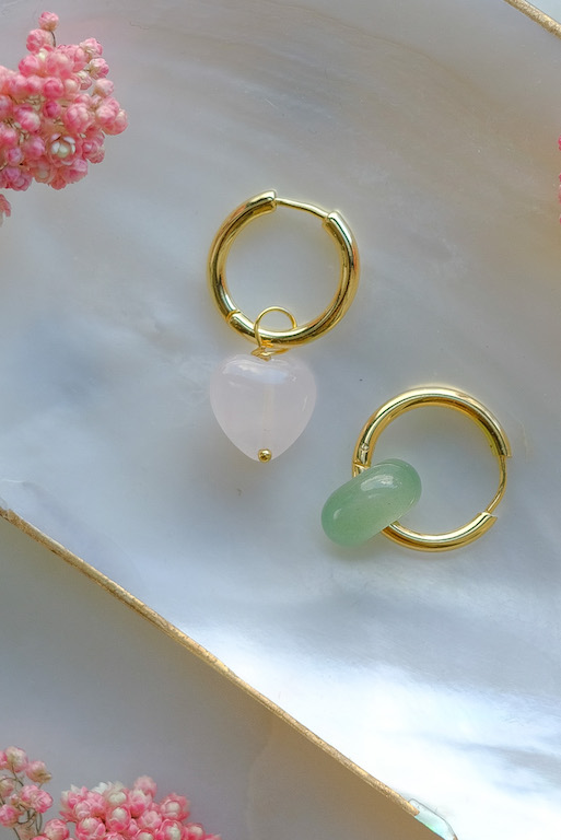 Серьги с кварцем