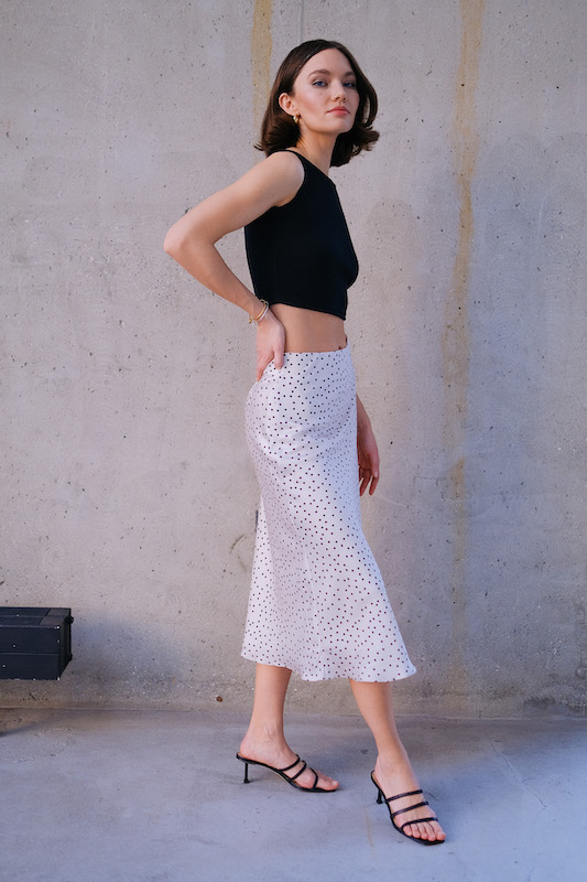 Юбка принт горох