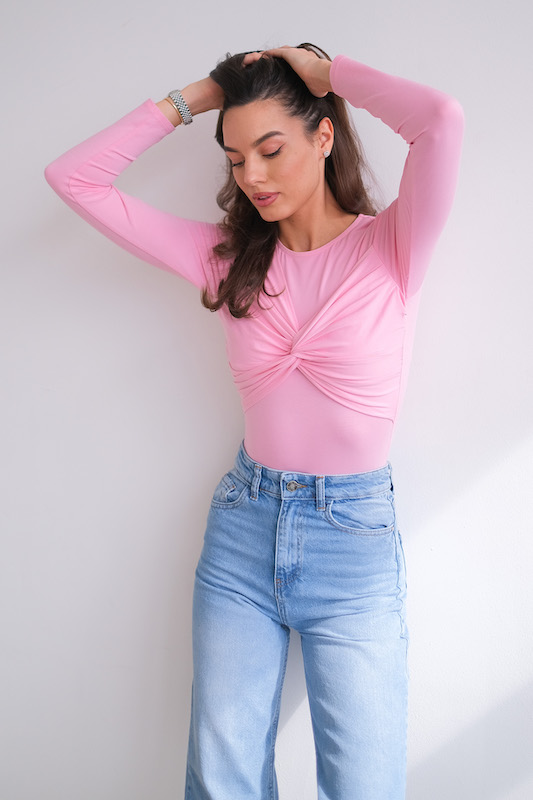 Боди с драпировкой 