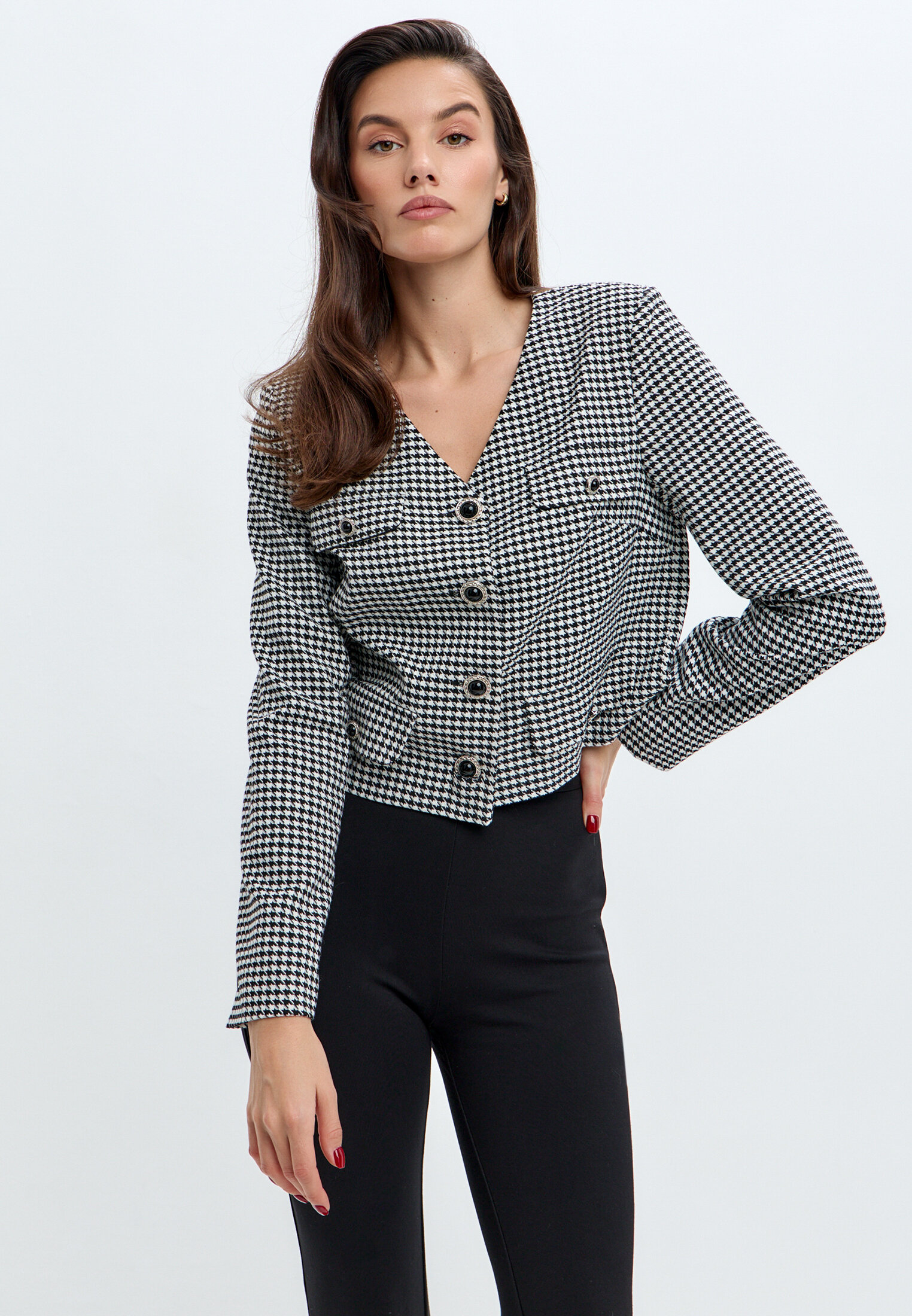 Жакет гусиная лапка