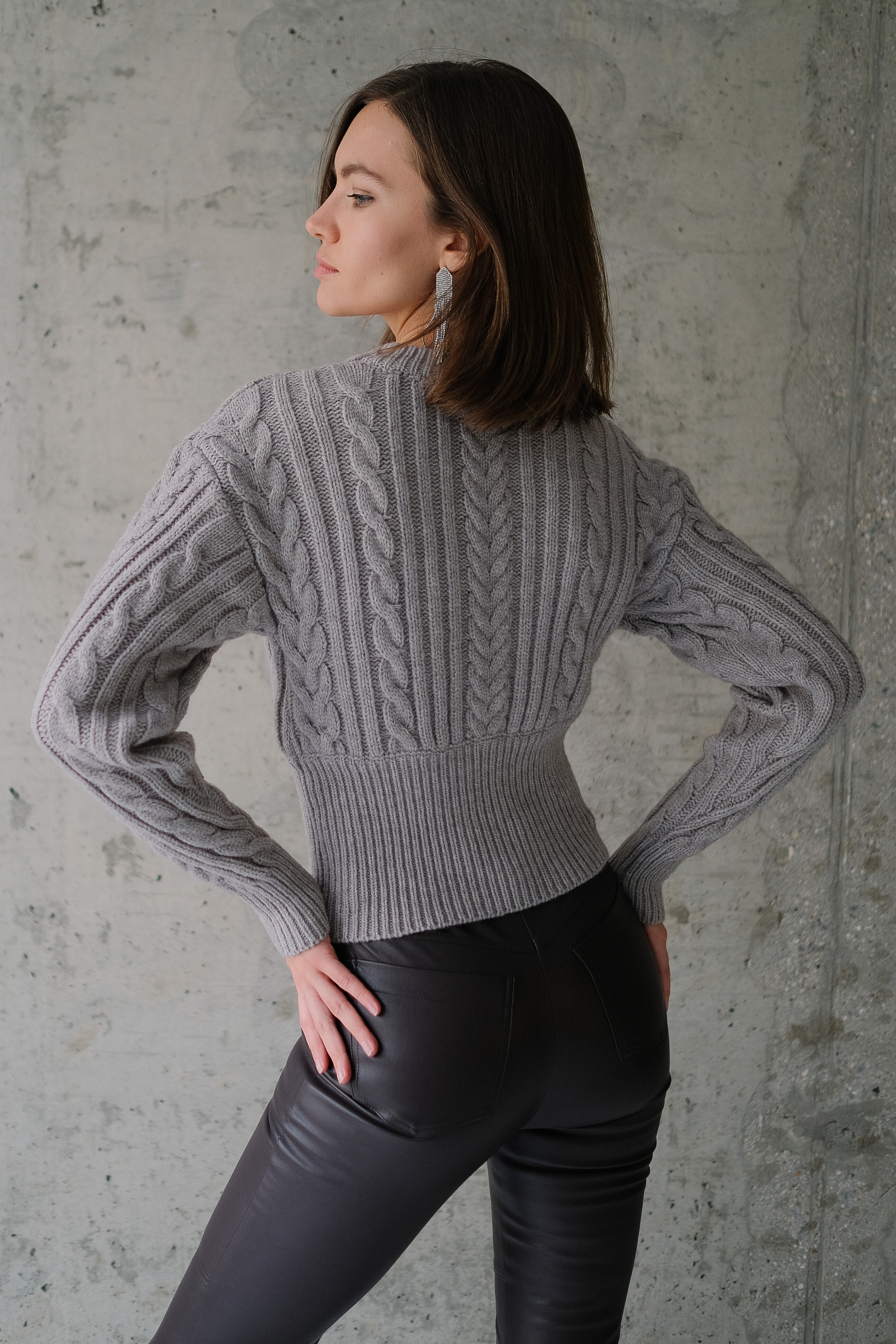 Джемпер косы