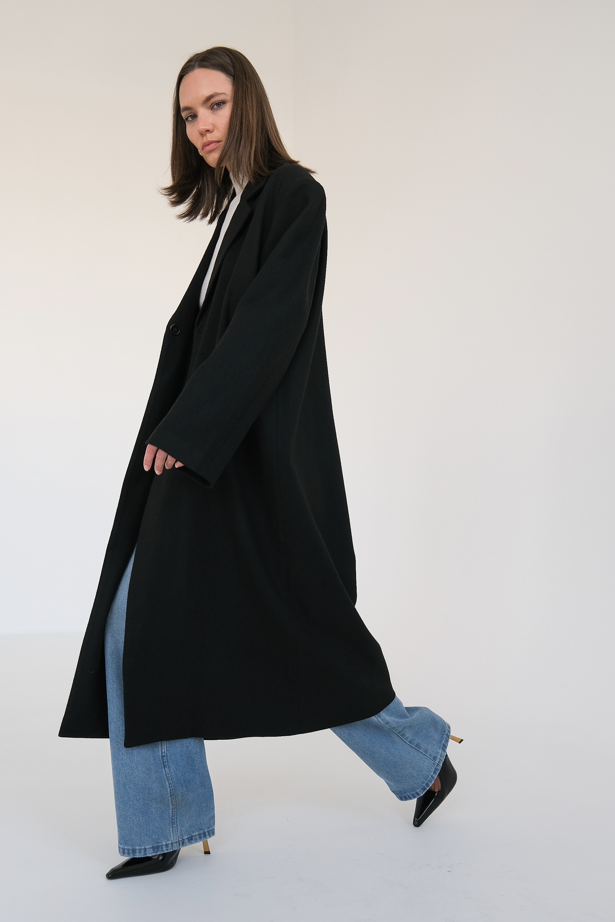 Пальто прямого кроя