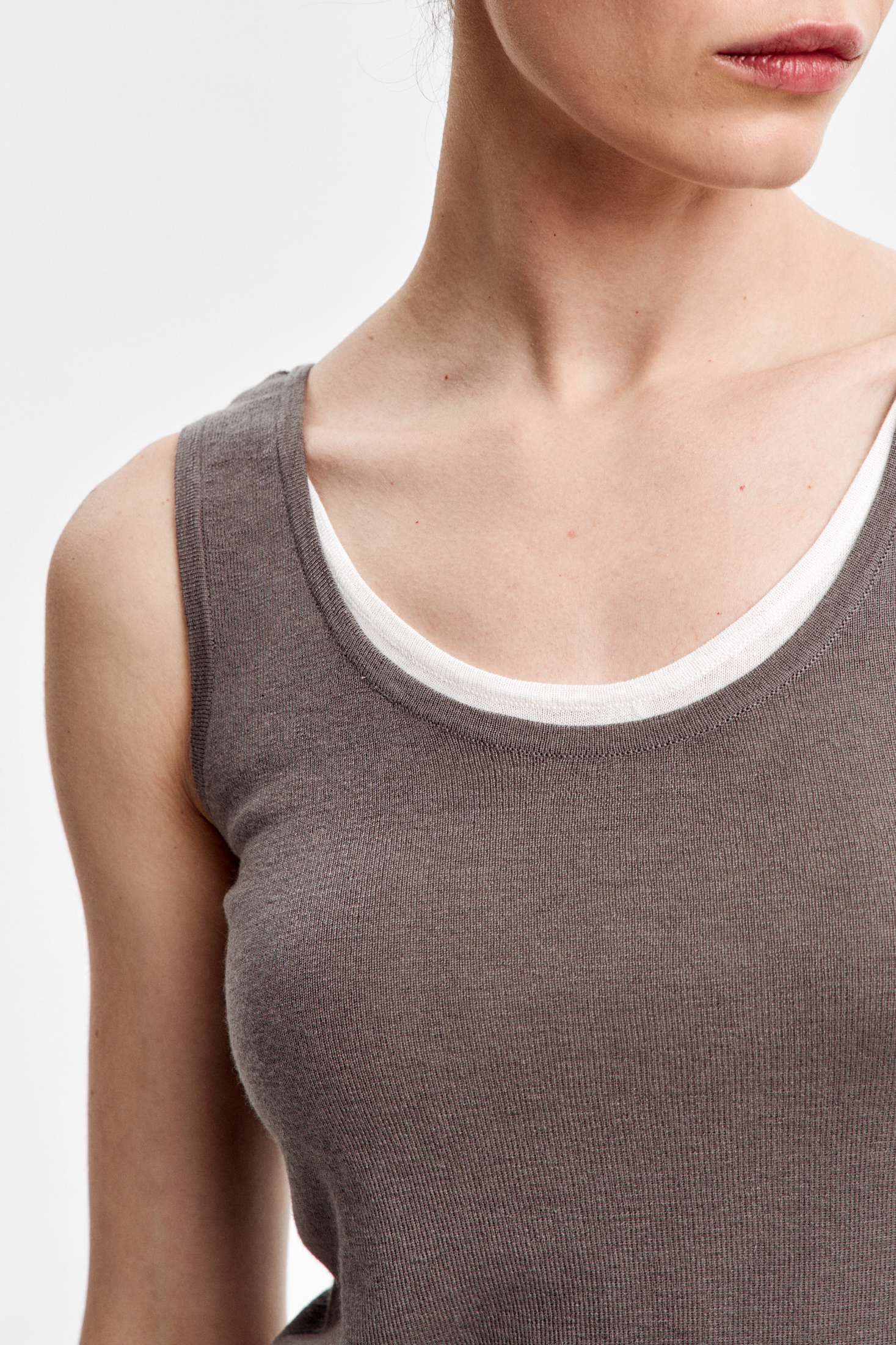  Топ трикотажный двойной