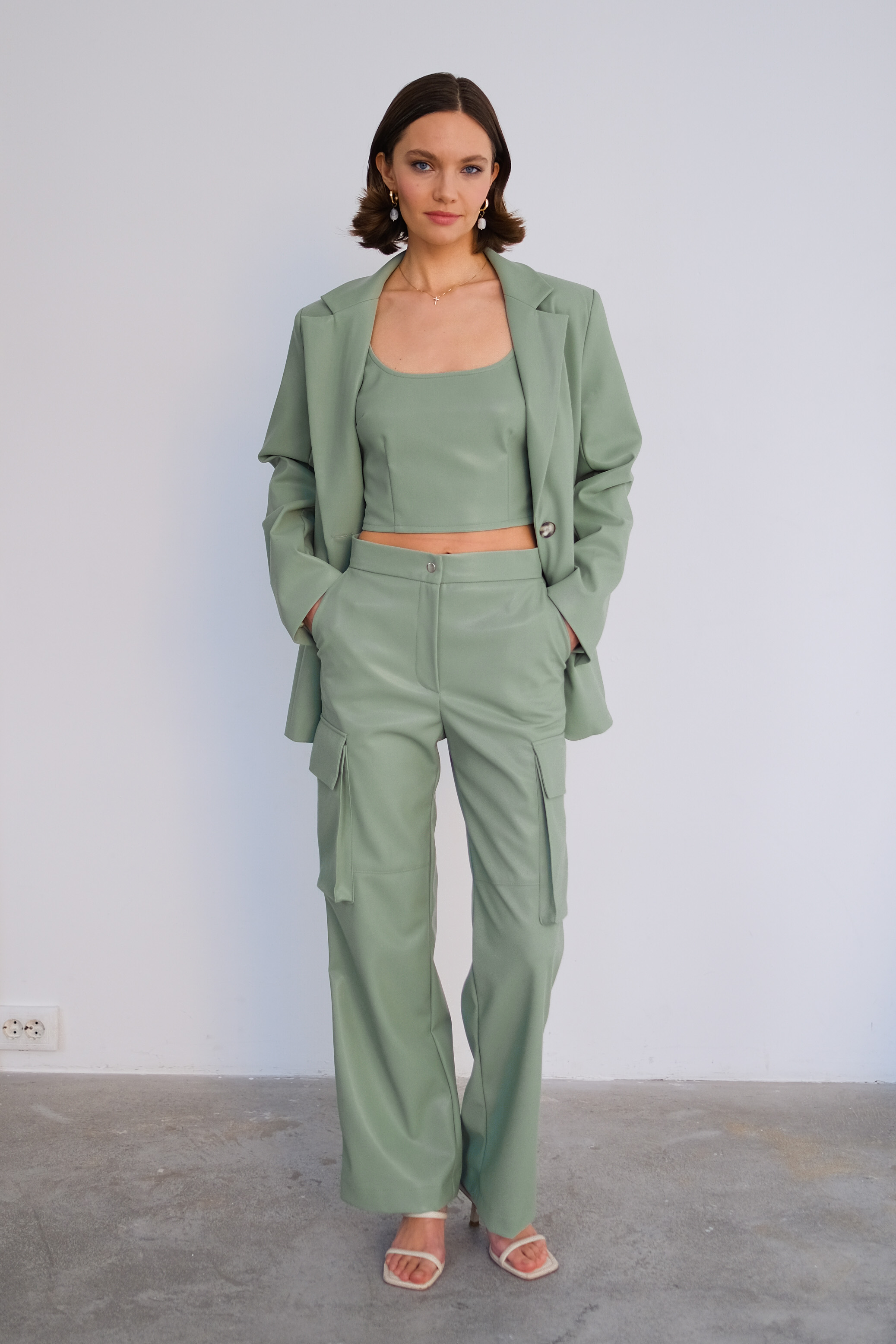 Жакет из эко кожи 