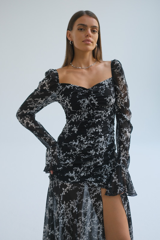 Платье из шифона