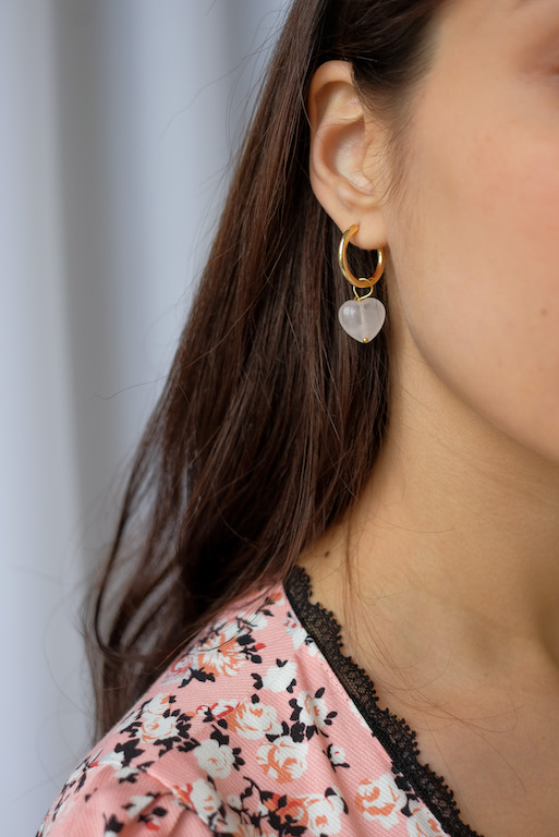 Серьги с кварцем