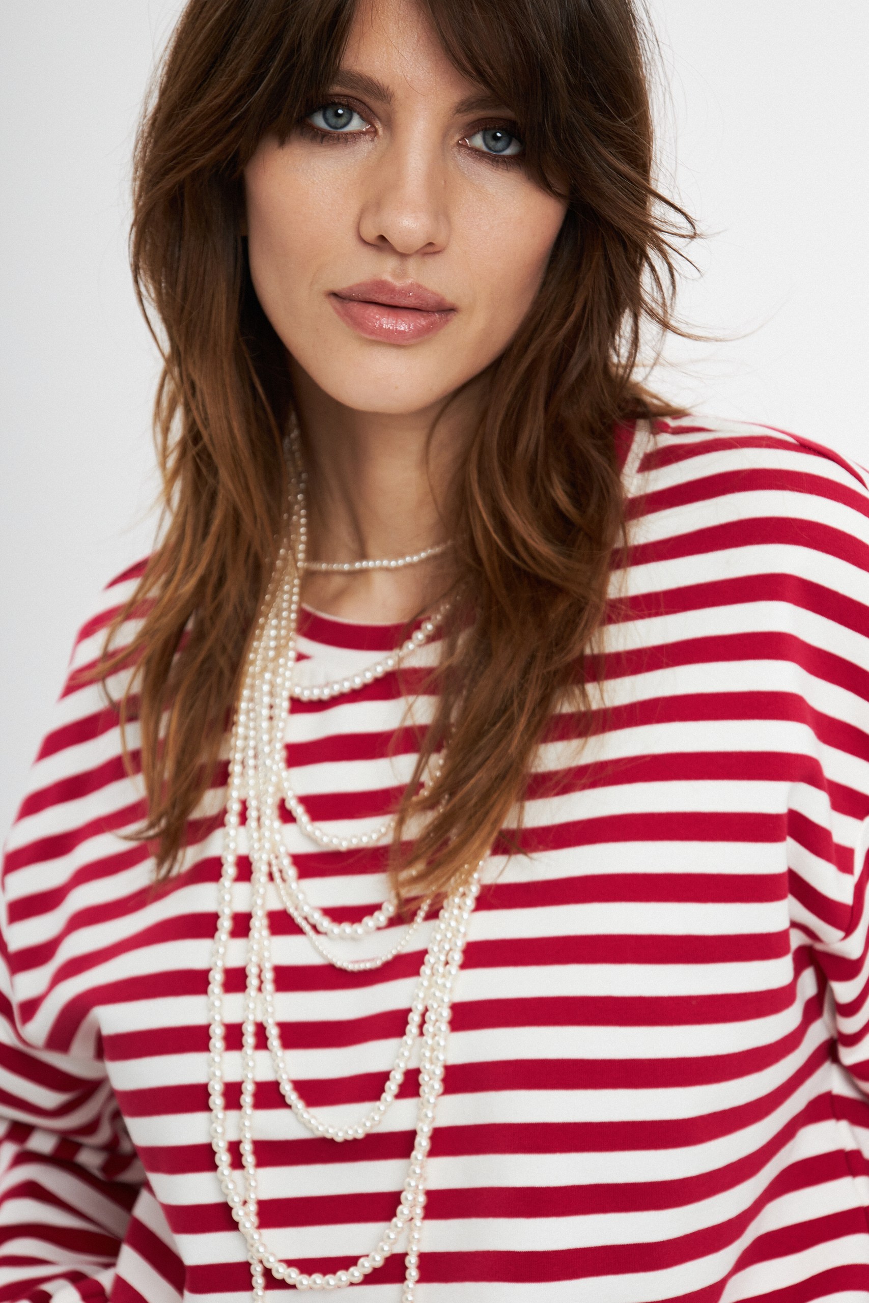 Лонгслив в полоску