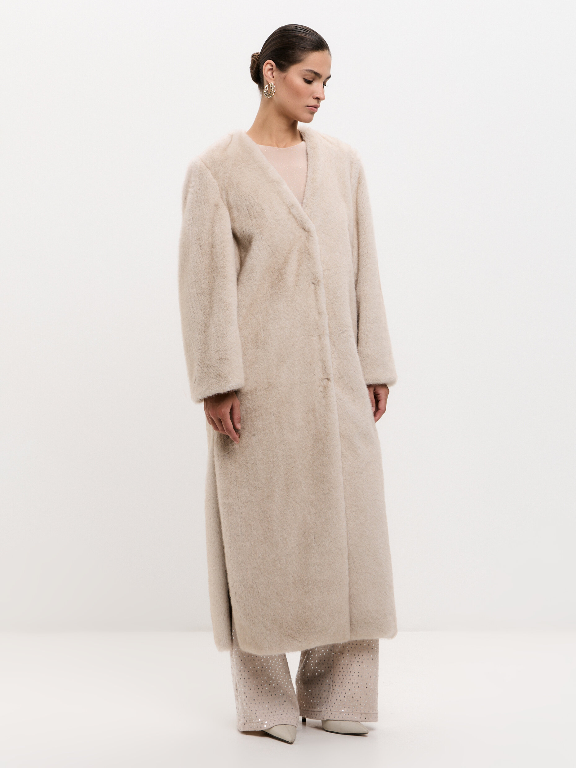 Шуба длинная