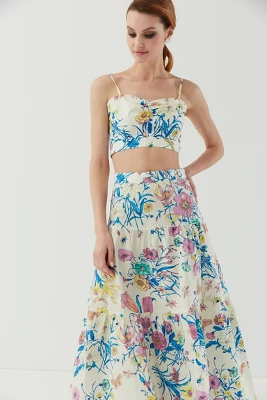 Кроп-топ цветной