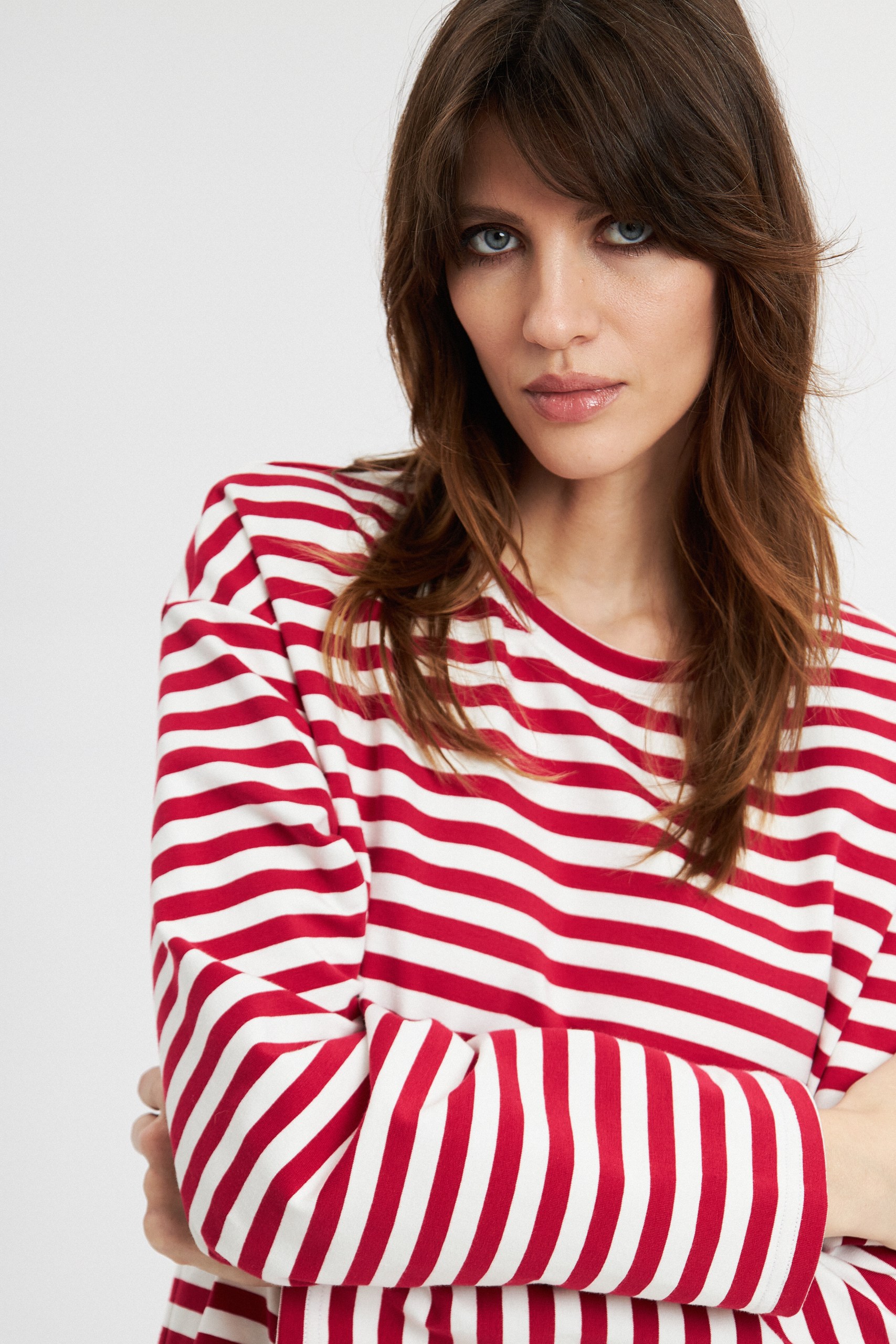 Лонгслив в полоску