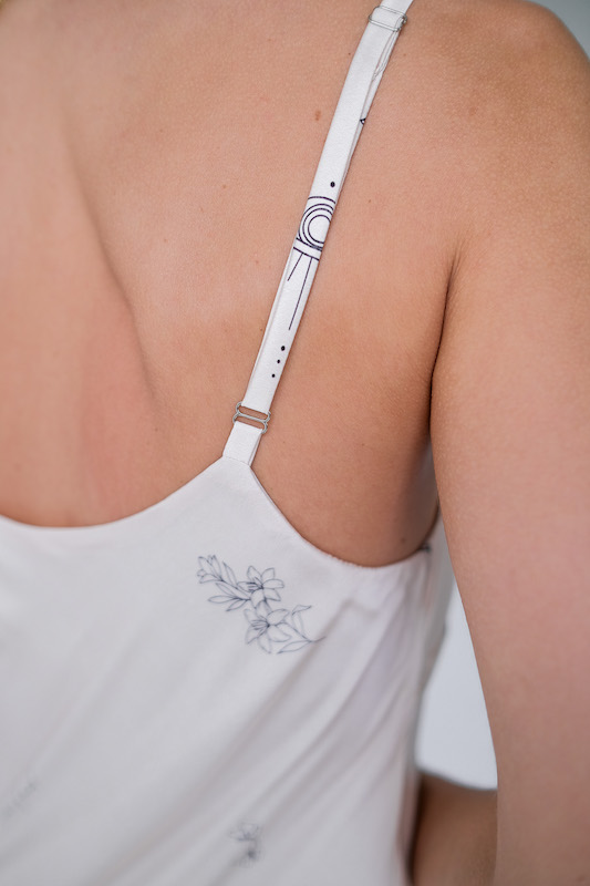 Платье комбинация принт тату